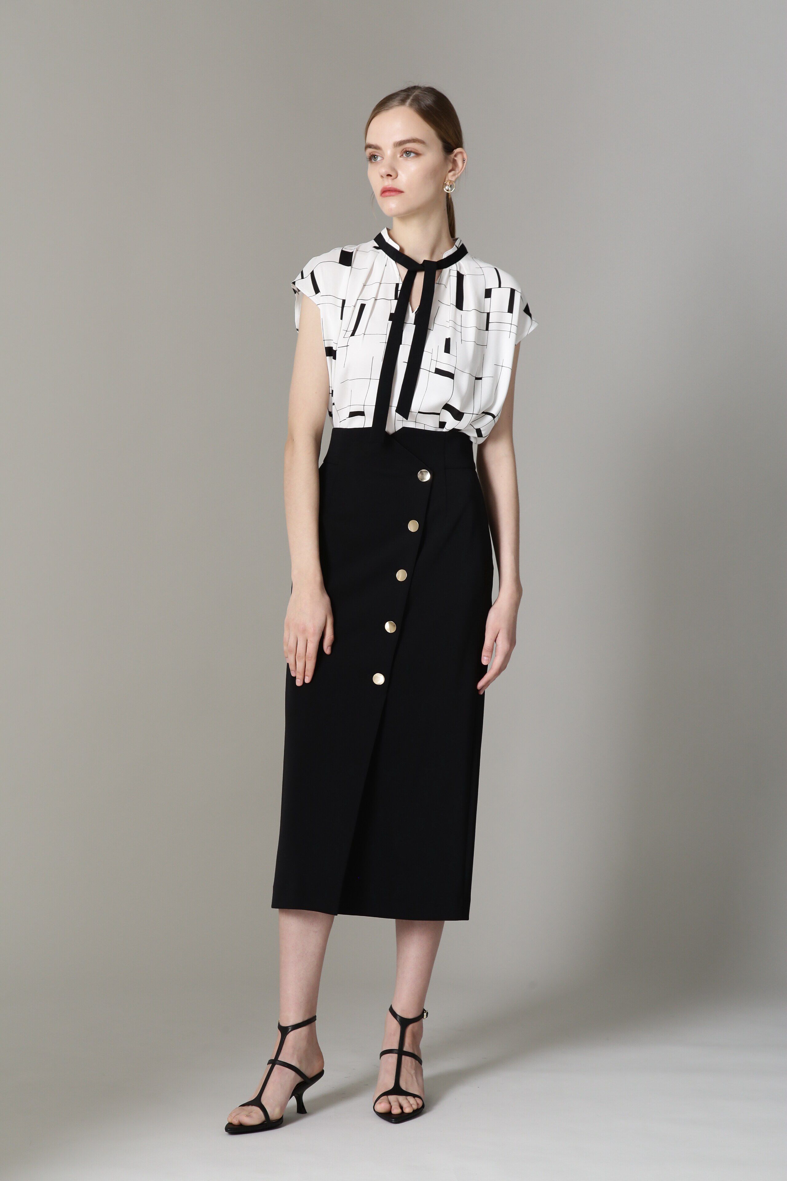  「◆フロントメタルボタンダンボールスカート」|スカート|