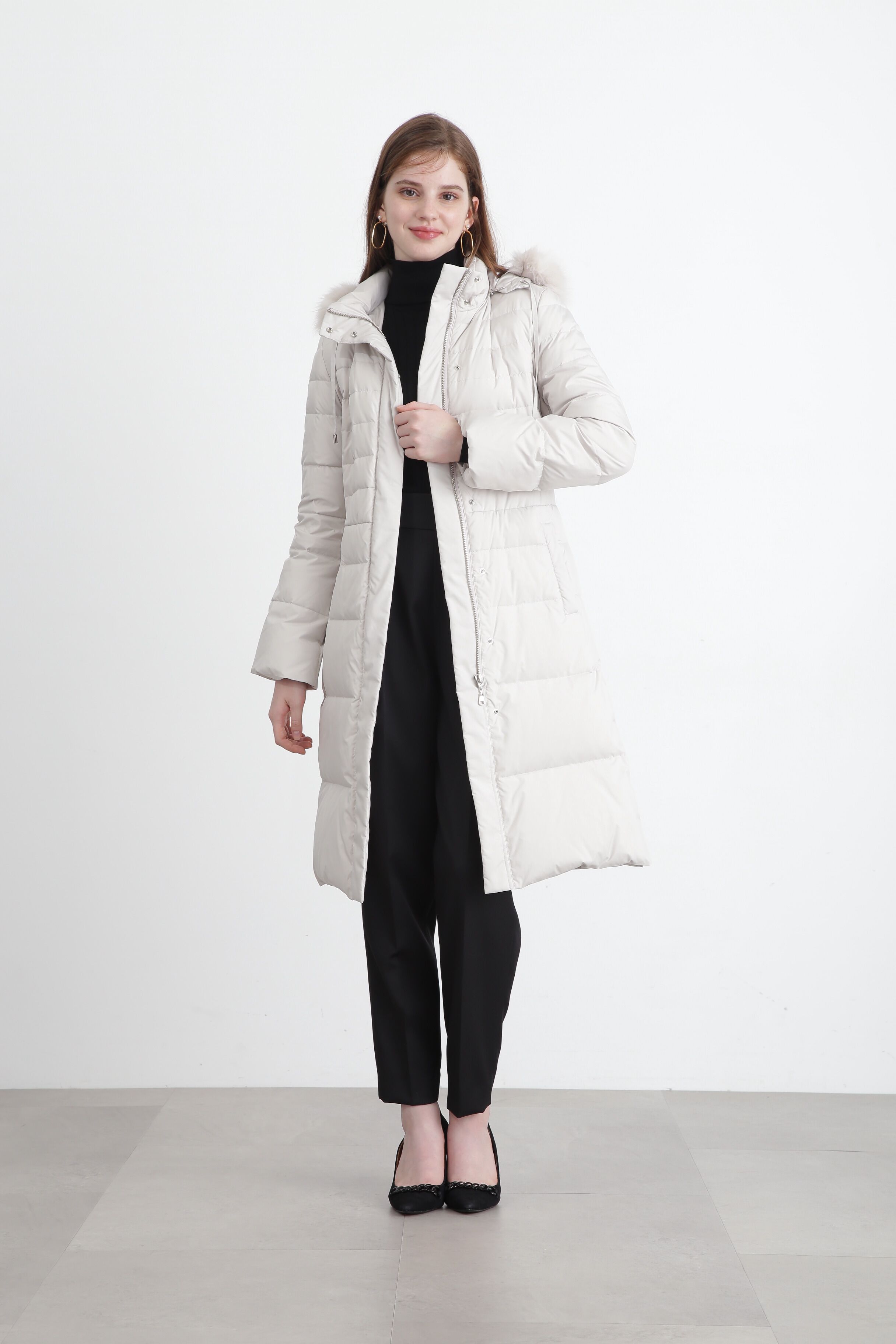  「◆バックボタンリブニットプルオーバー」|ニット・セーター|