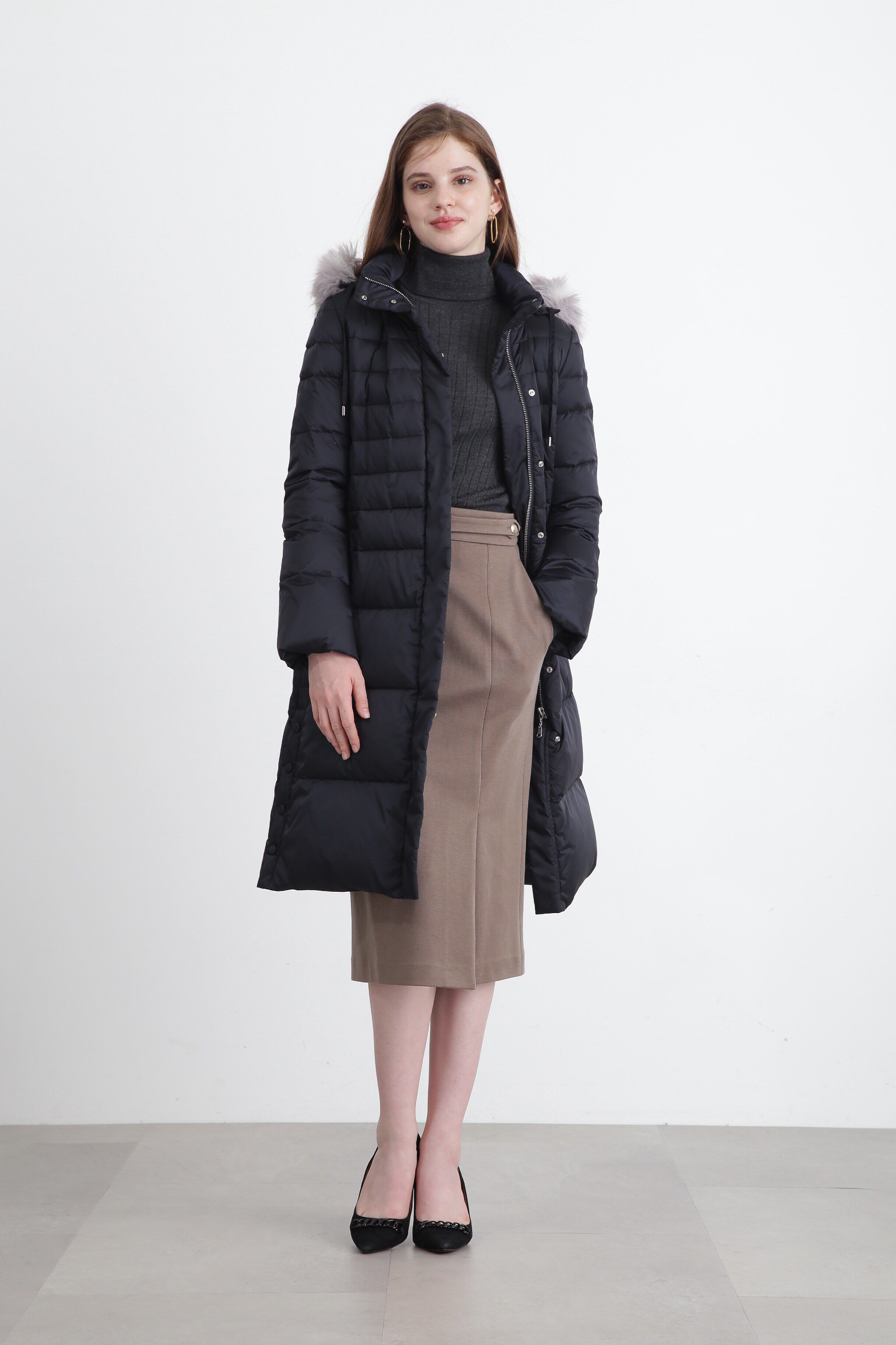  「◆バックボタンリブニットプルオーバー」|ニット・セーター|