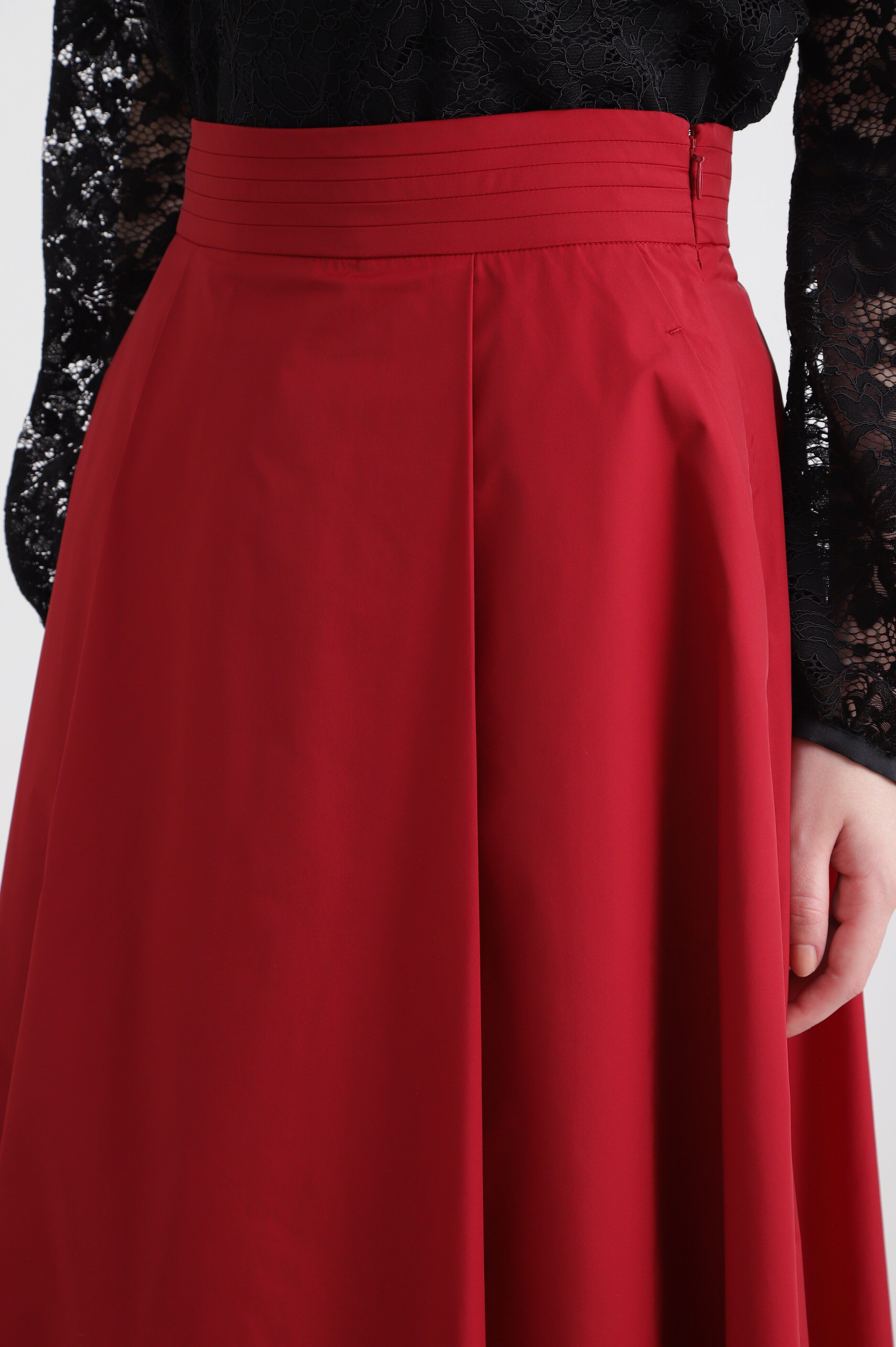  「◆ストレッチタフタフレアースカート」|スカート|