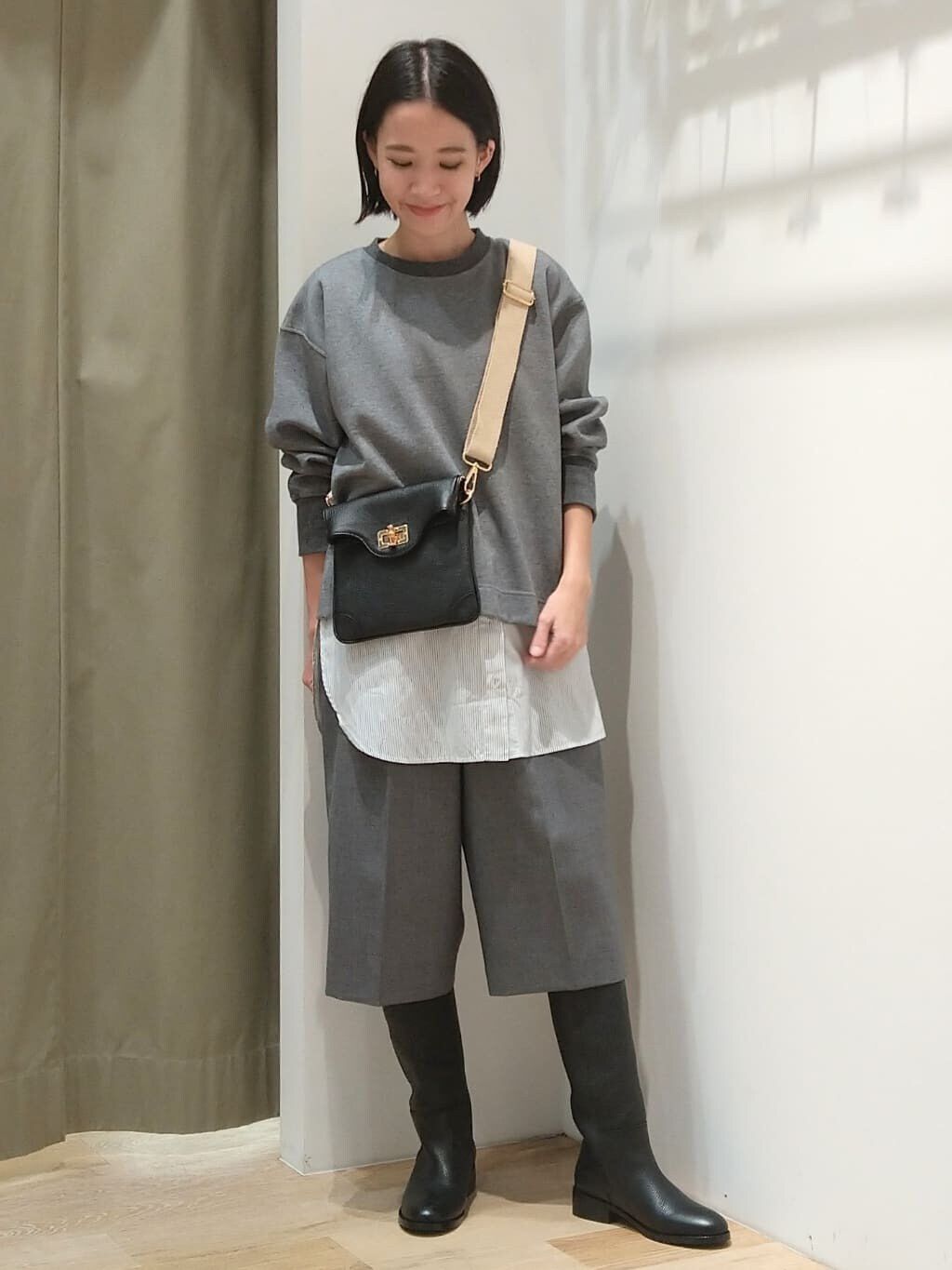  「布帛ドッキングノースリカットソー」|Tシャツ・カットソー|