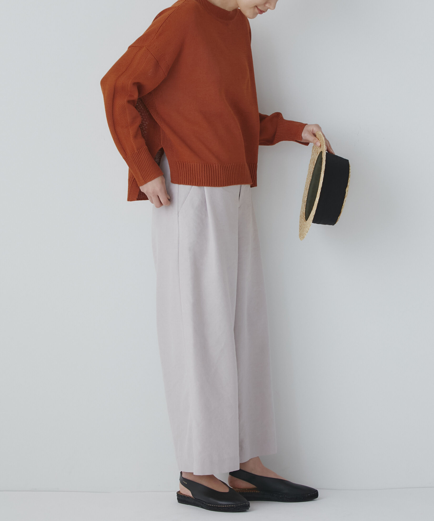  「◆ＰＥレーヨンリネンセミワイドパンツ」|その他|