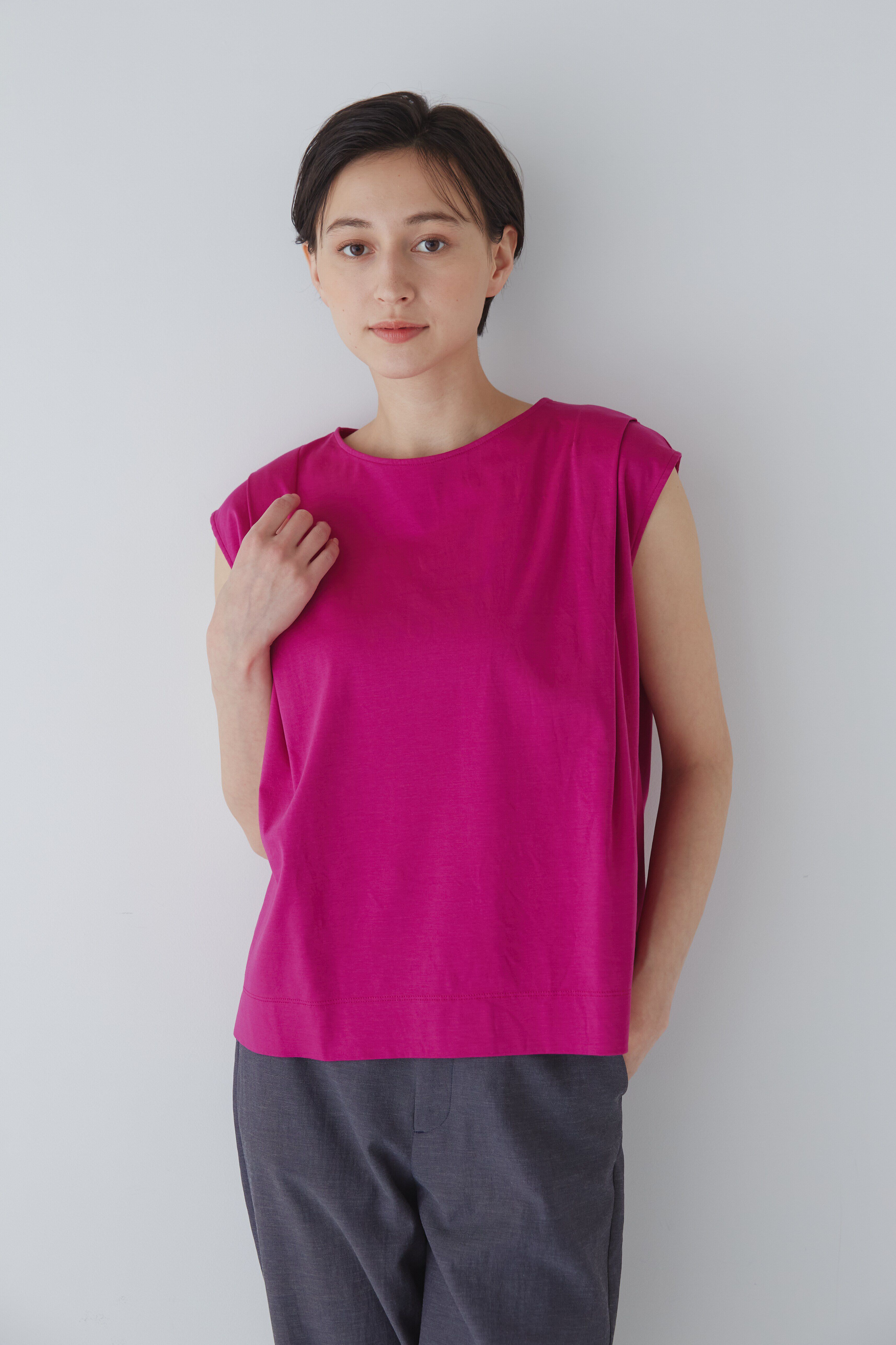  「◆スムースフレンチスリーブＴシャツ」|Tシャツ・カットソー|