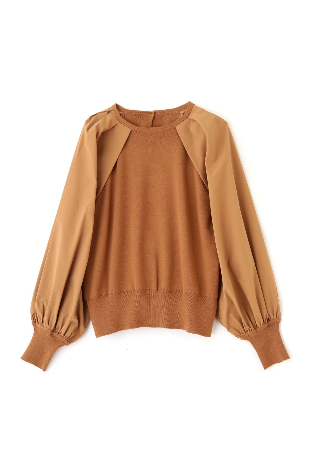  「◆布帛コンビニットプルオーバー」|ニット・セーター|