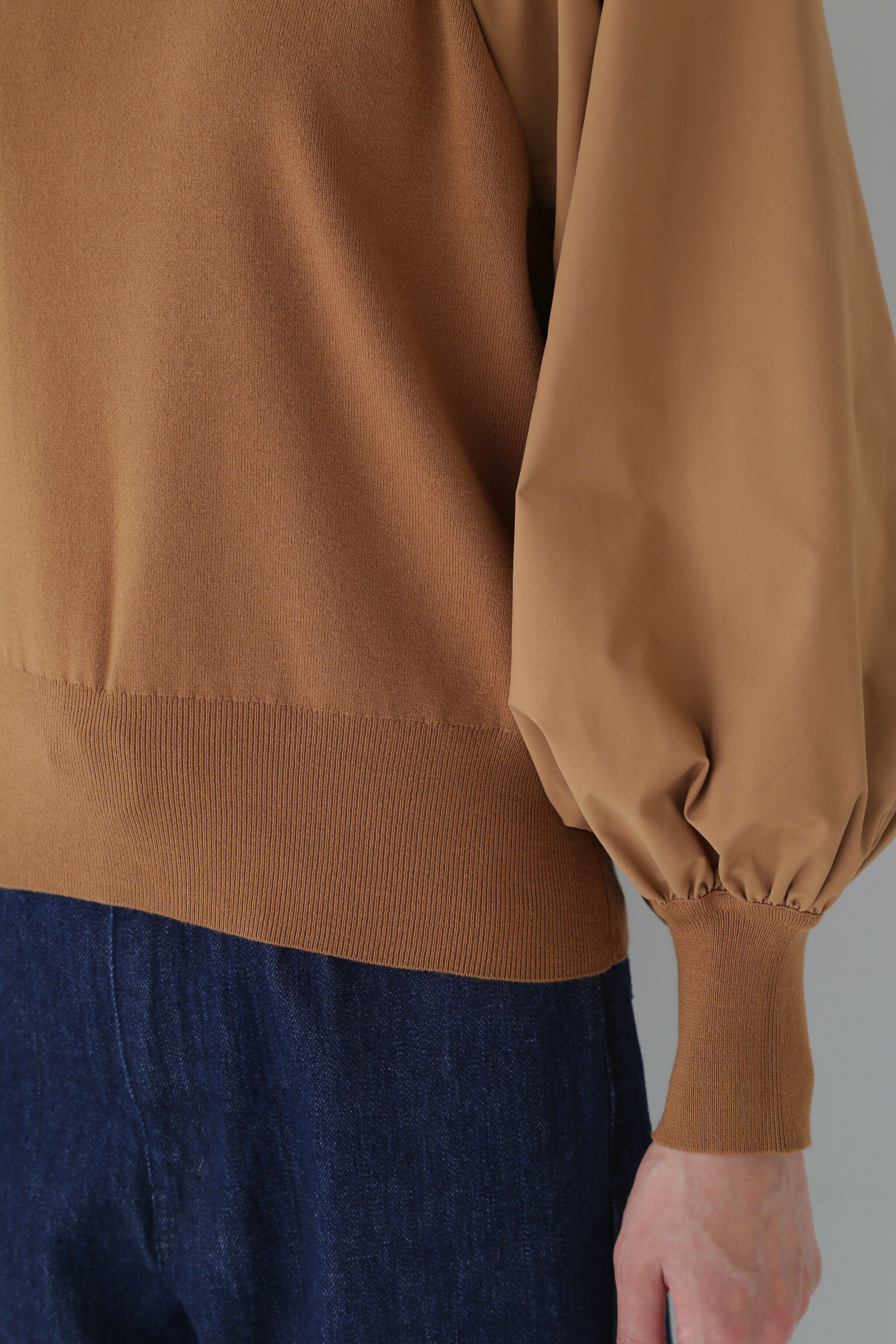  「◆布帛コンビニットプルオーバー」|ニット・セーター|