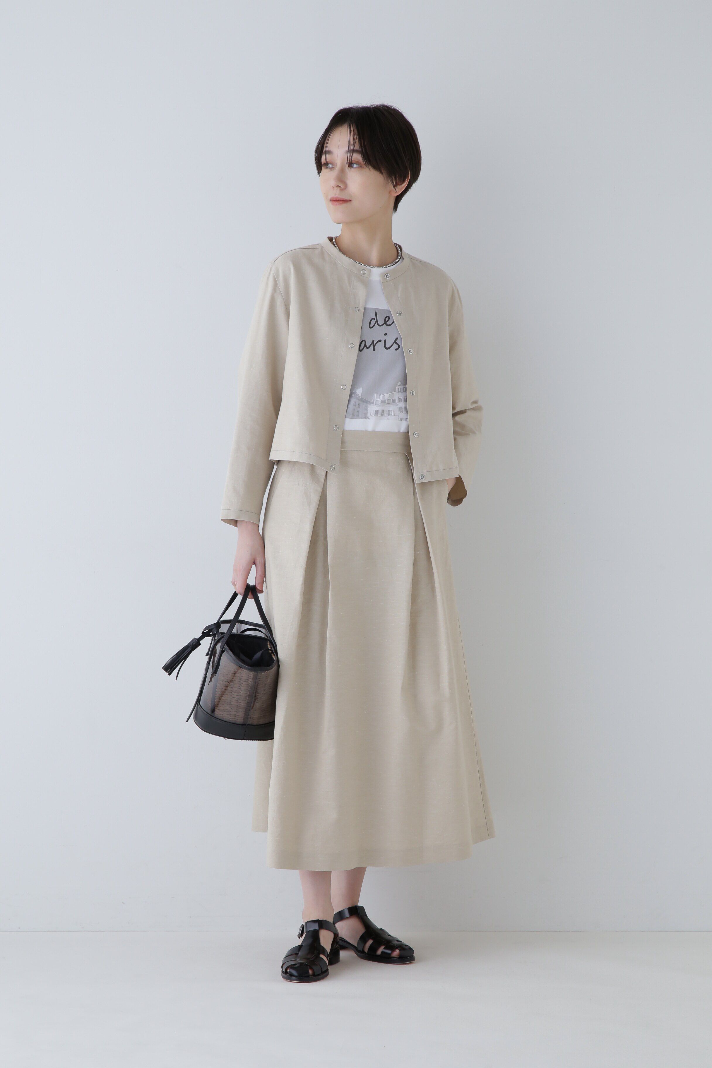  「◆綿麻シャンブレースカート」|スカート|