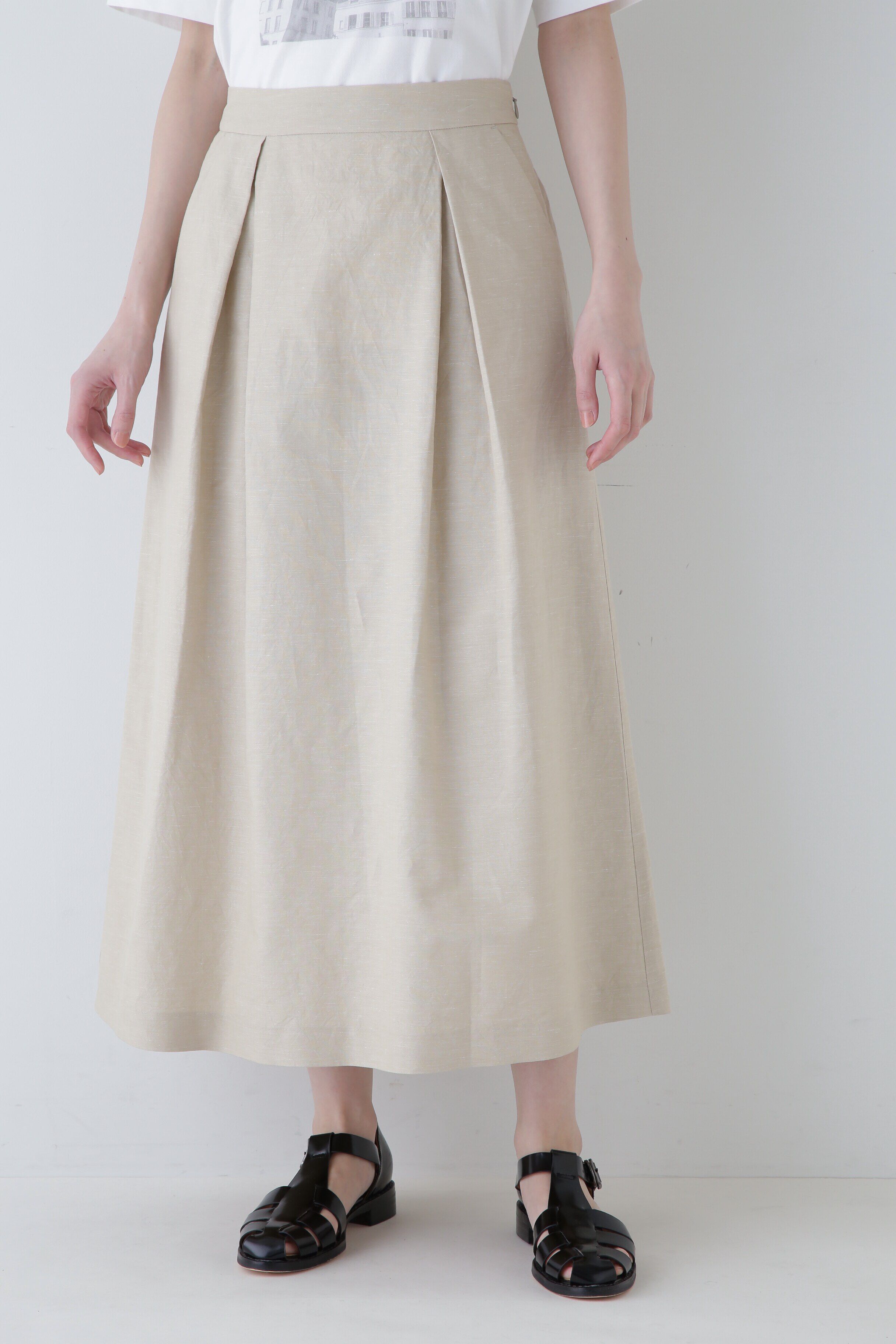  「◆綿麻シャンブレースカート」|スカート|