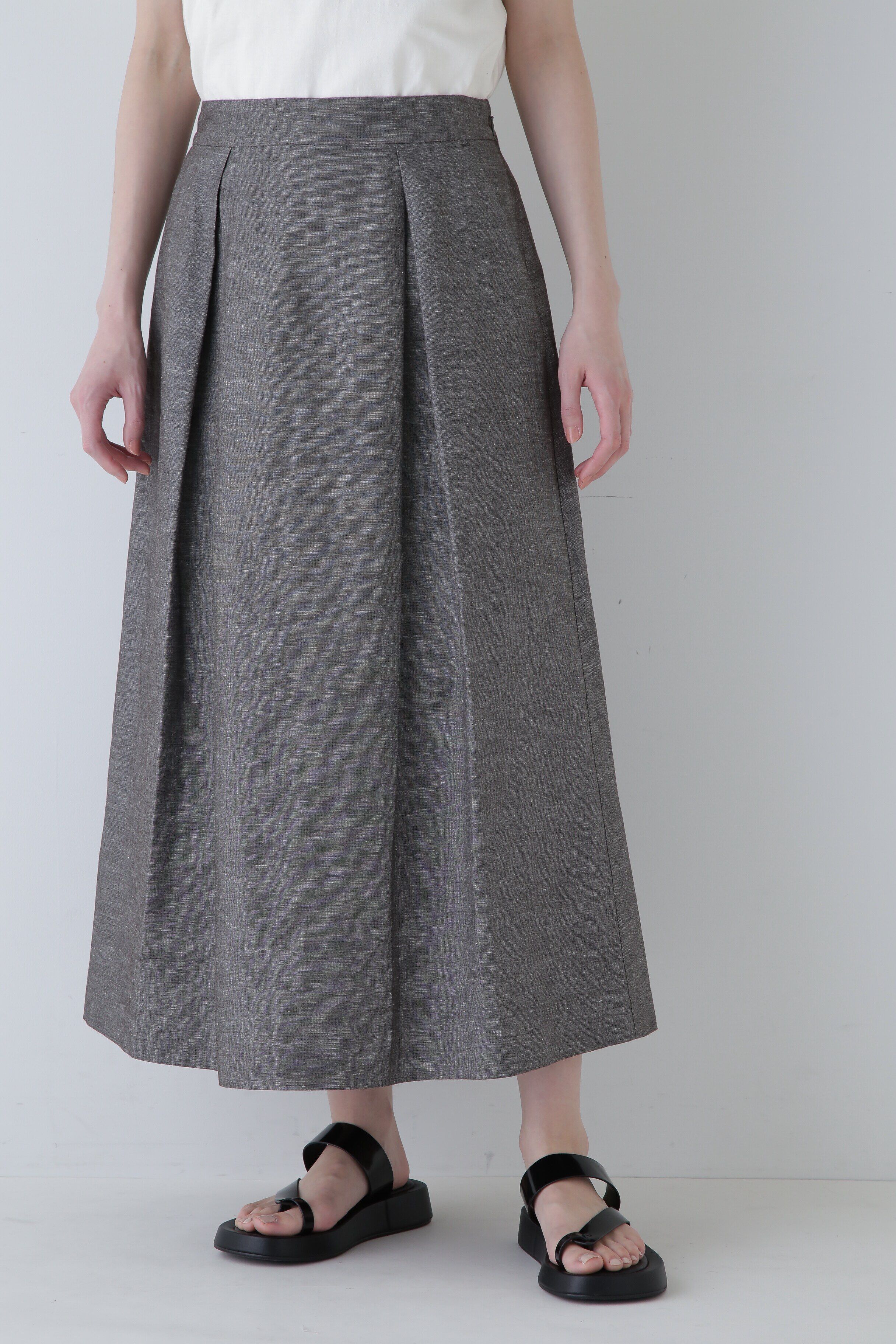  「◆綿麻シャンブレースカート」|スカート|