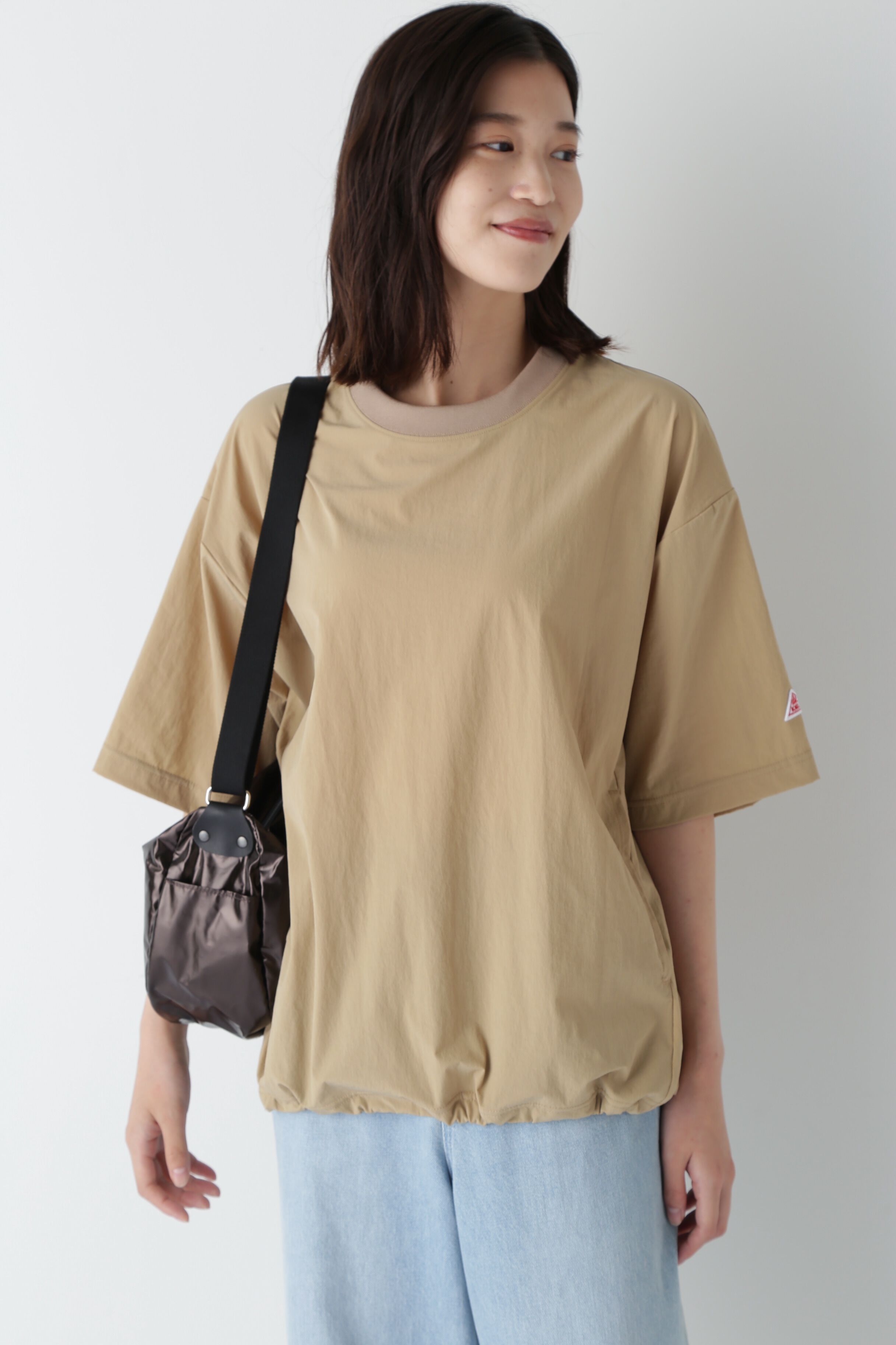  「◆　ミニロゴＴシャツ」|Tシャツ・カットソー|ベージュ