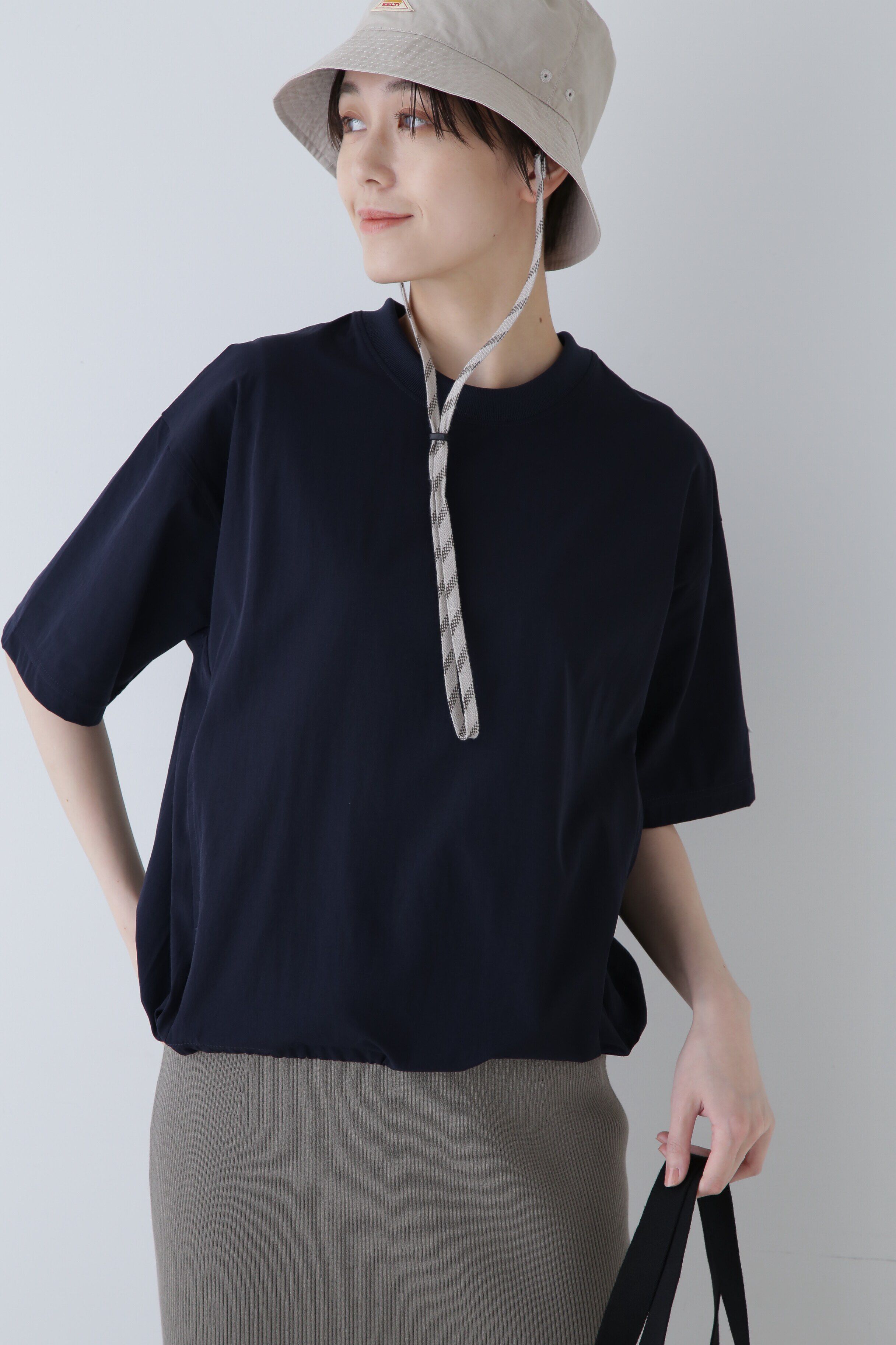  「◆　ミニロゴＴシャツ」|Tシャツ・カットソー|ネイビー