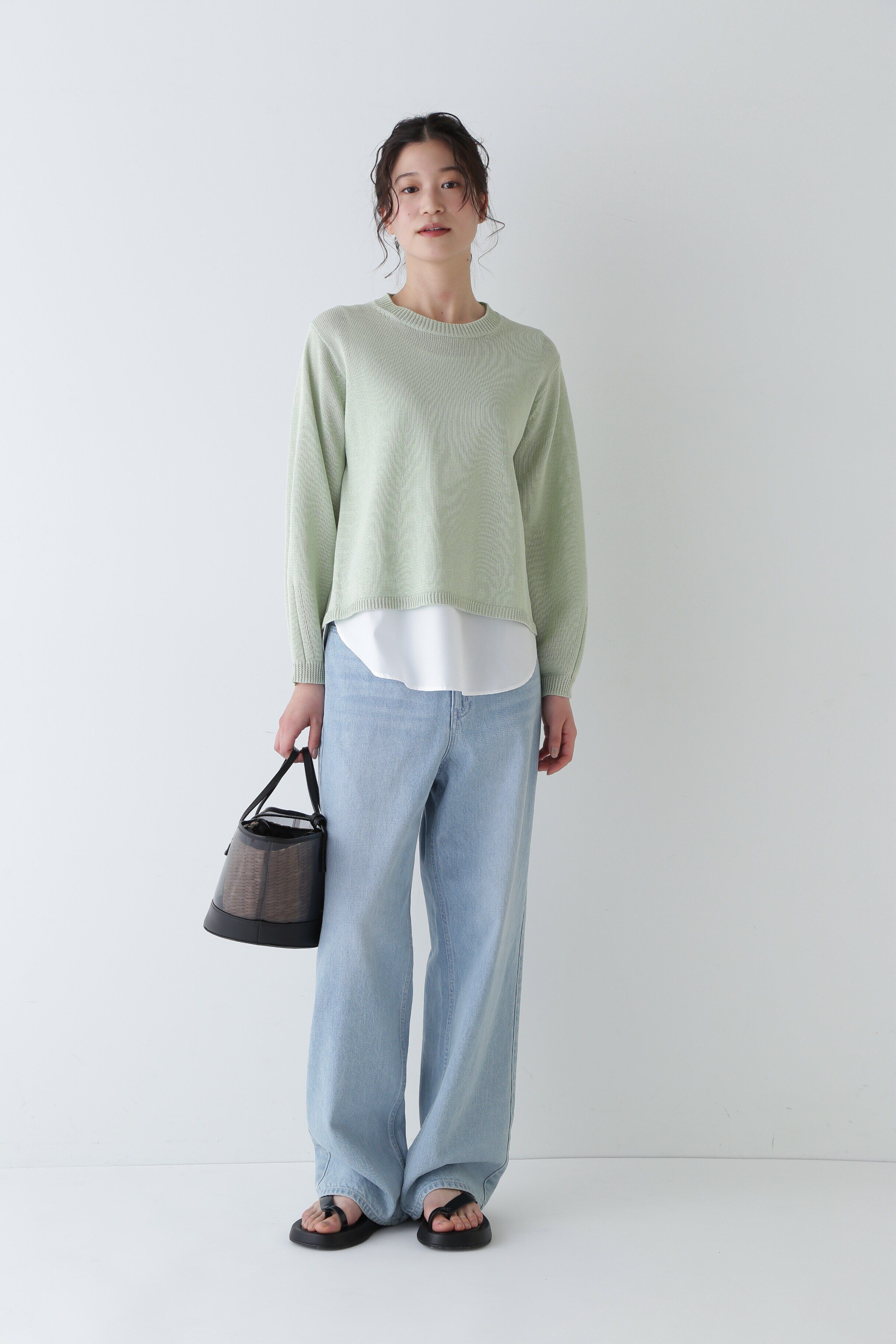  「◆ミドルゲージギマプルオーバー」|ニット・セーター|