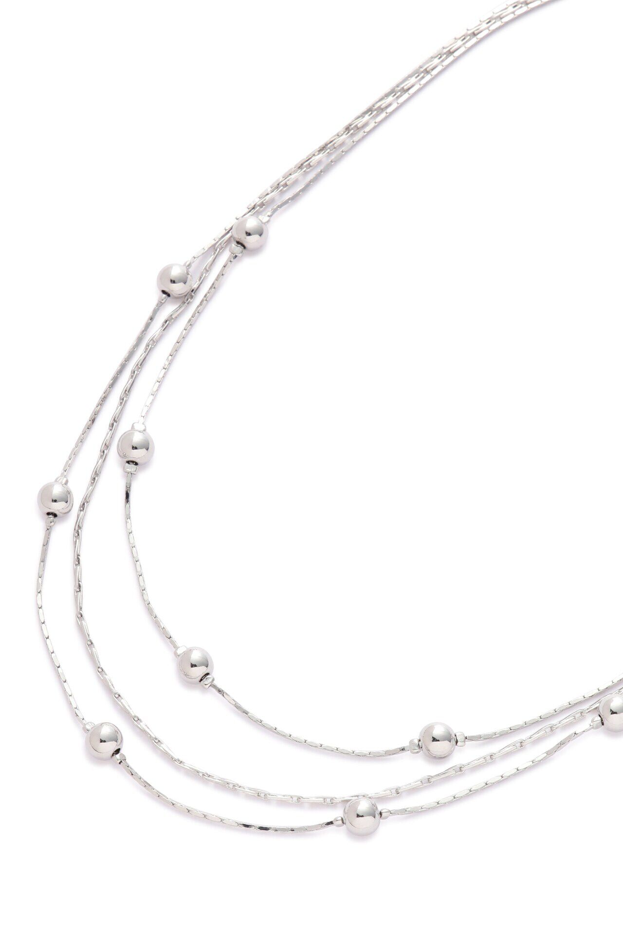  「３連ボールネックレス」|ネックレス|