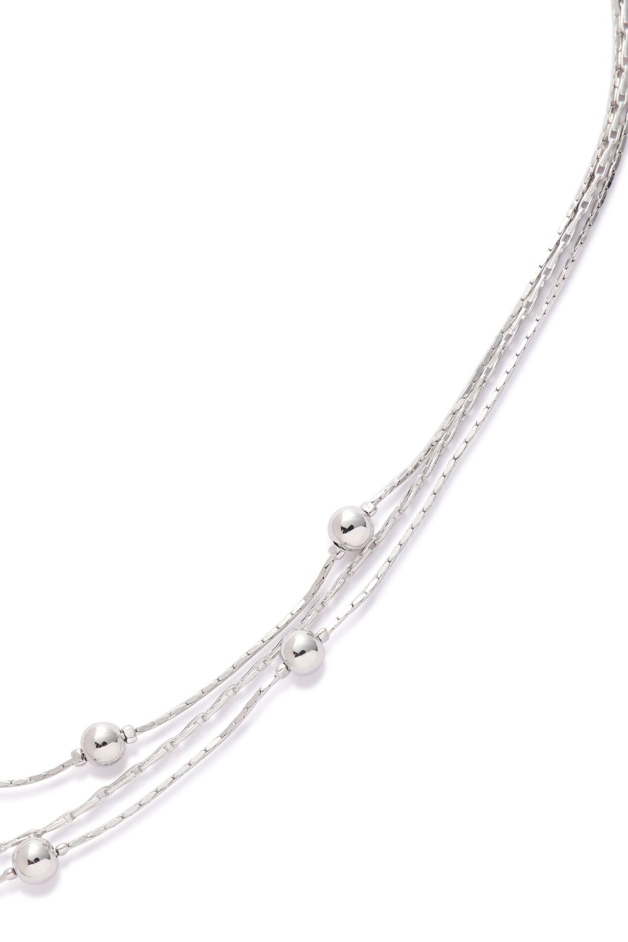  「３連ボールネックレス」|ネックレス|