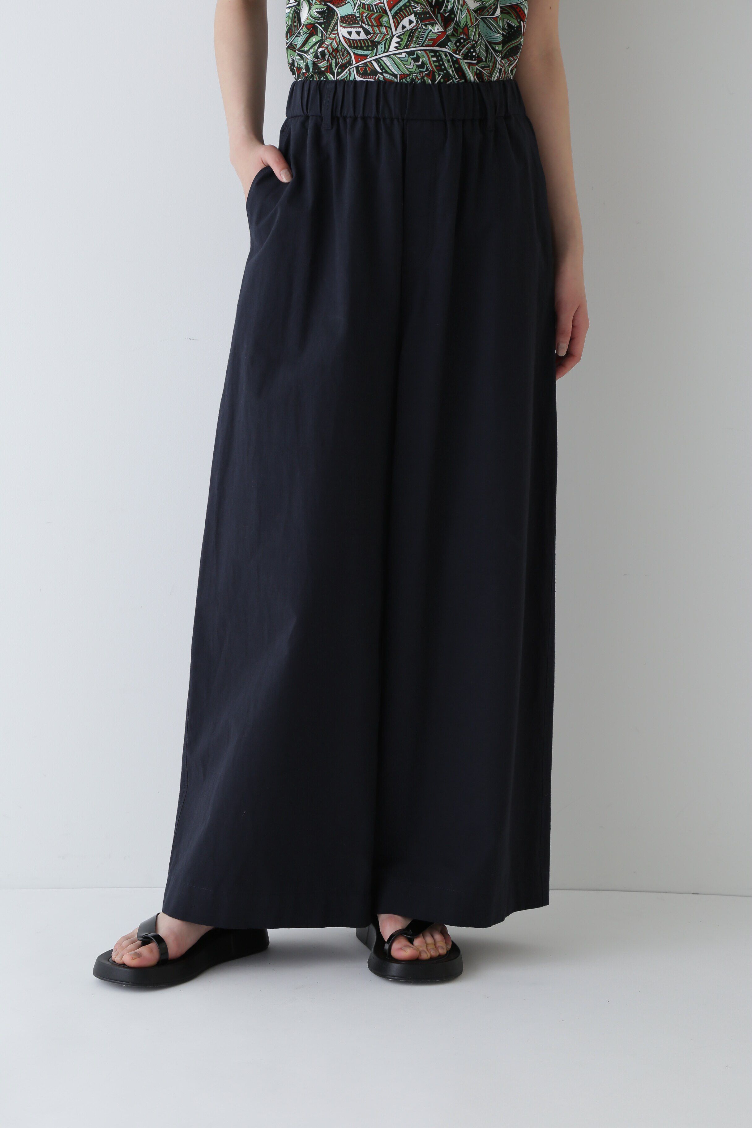  「◆綿麻ウェザー近江晒ワイドパンツ」|その他|