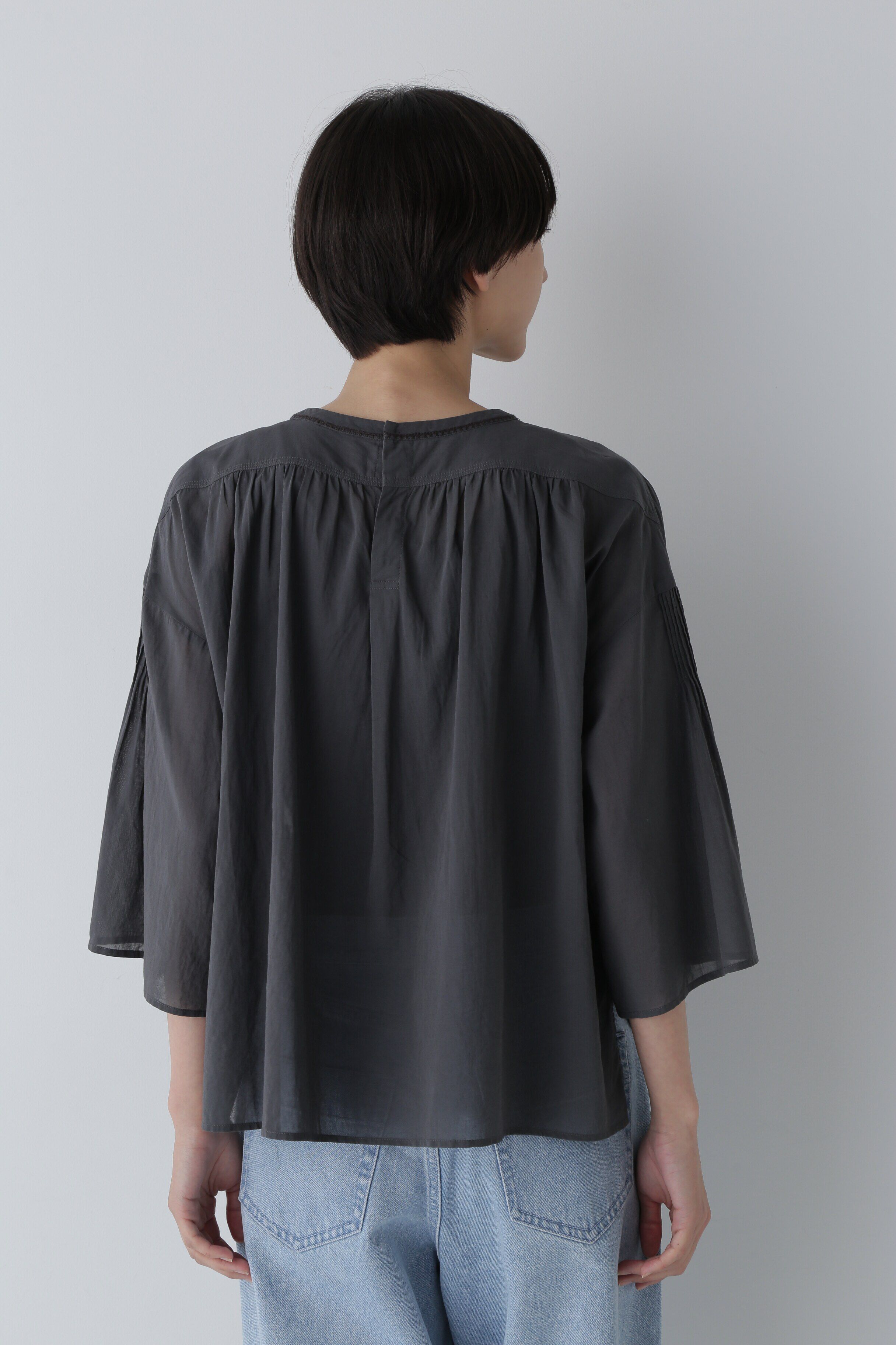  「◆インド刺繍コットンボイルブラウス」|シャツ・ブラウス|