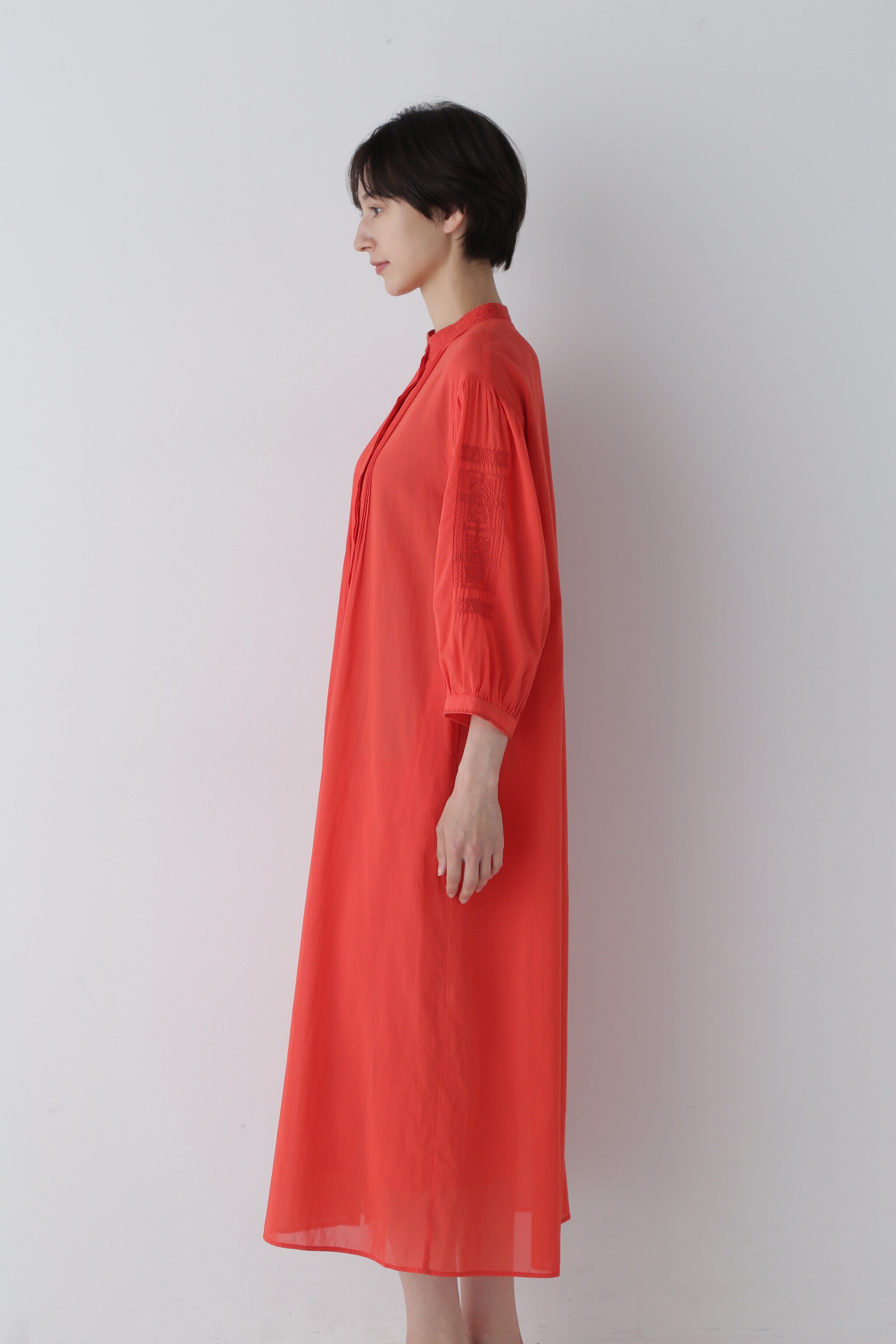  「◆インド刺繍コットンボイルワンピース」|ワンピース|