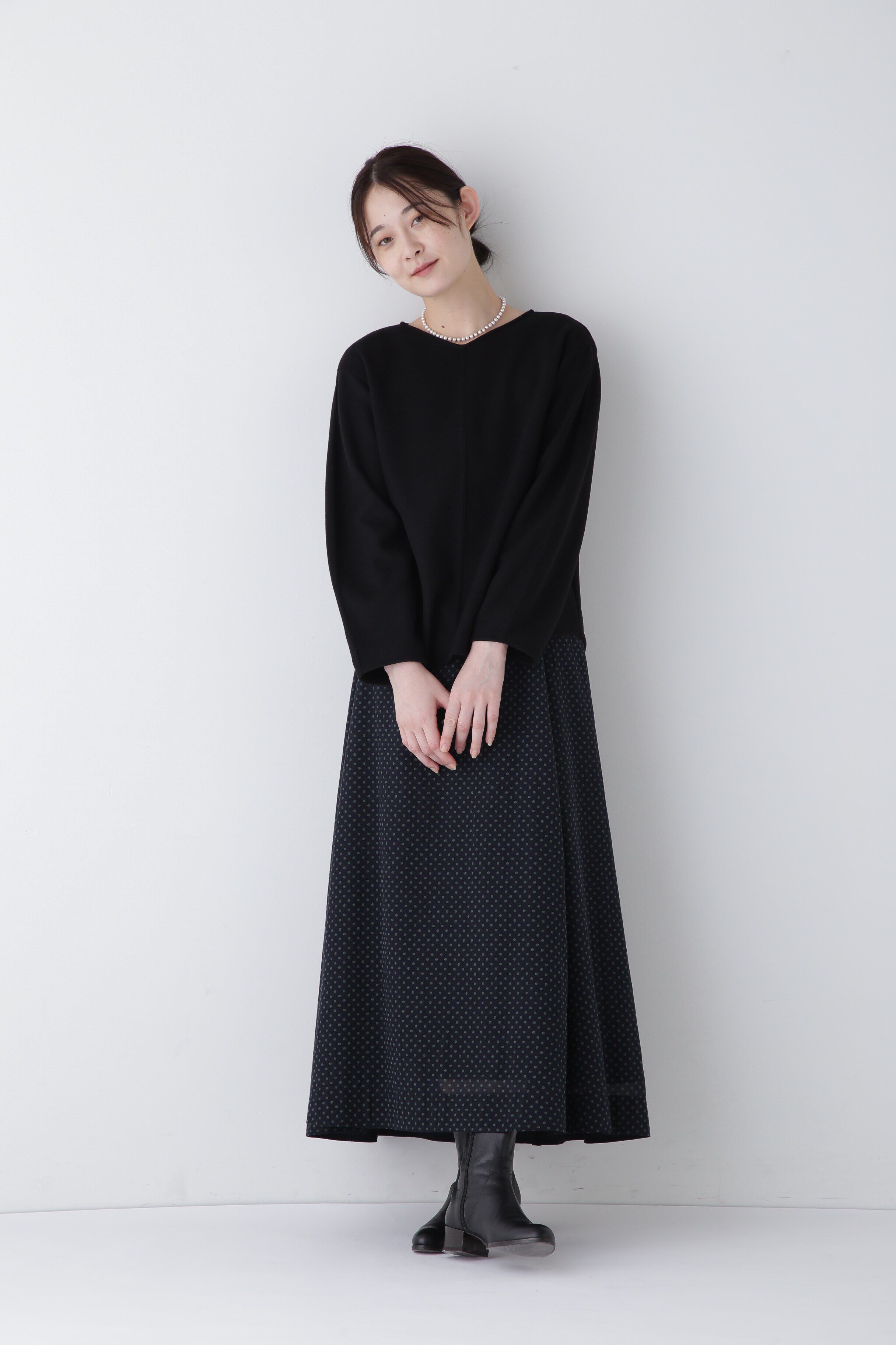  「◆ウォッシャブルミルドジャージーVネックプルオーバー」|Tシャツ・カットソー|