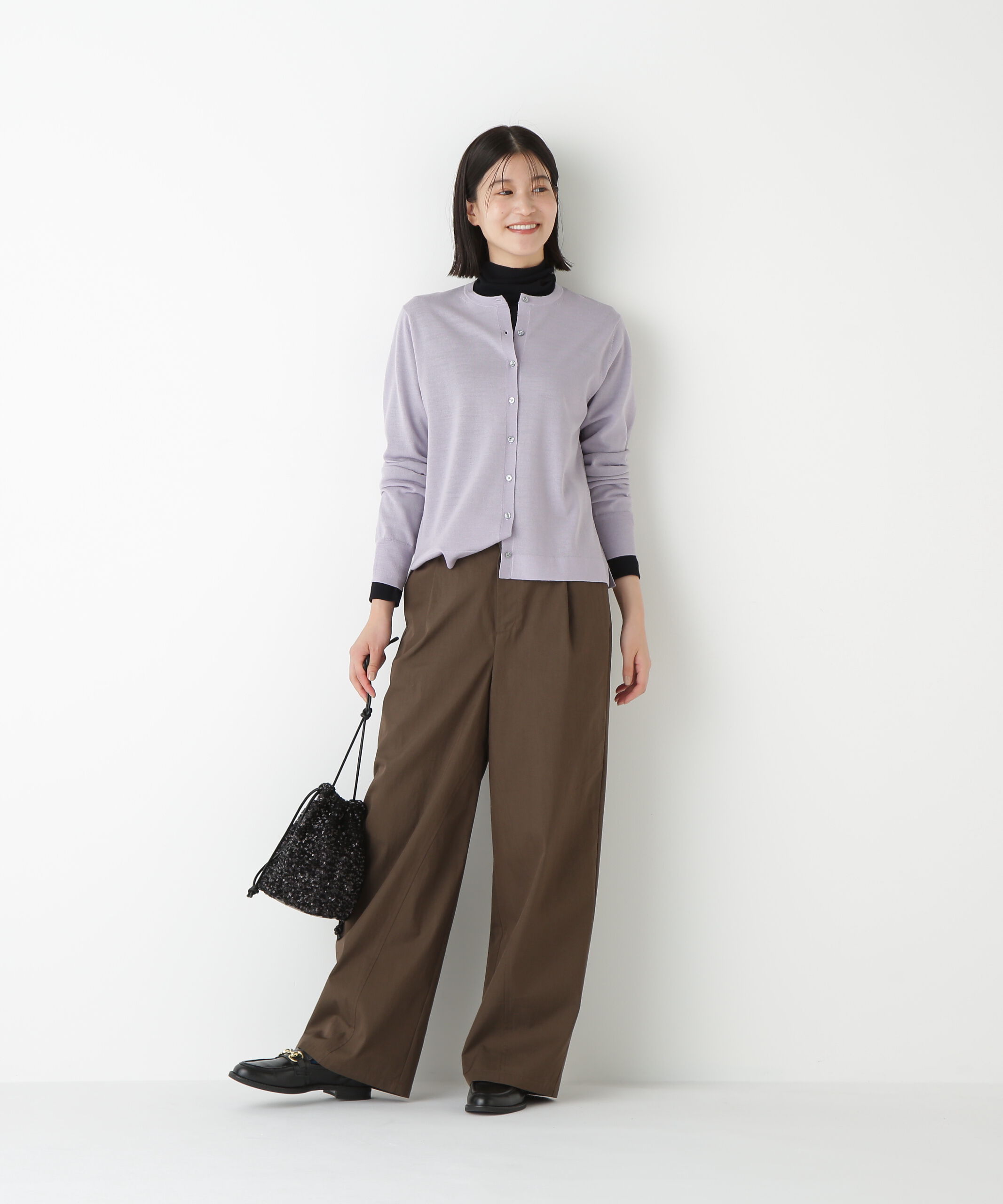  「◆ハイツイストウールクルーネックカーディガン」|ニット・セーター|