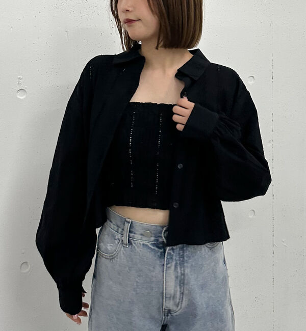 archives「コットンレースビスチェ&times;シャツＳＥＴ」|シャツ・ブラウス|