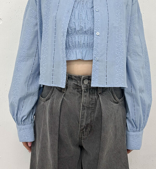 archives「コットンレースビスチェ&times;シャツＳＥＴ」|シャツ・ブラウス|