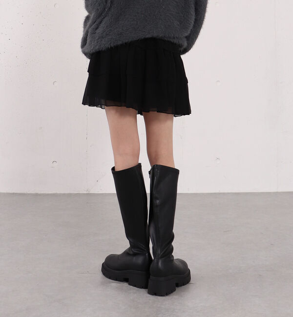 archives「チェックアソートシフォンティアードミニスカート」|スカート|