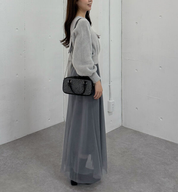 archives「フェザーオフショルニット&times;チュールキャミワンピースＳＥＴ」|ワンピース|