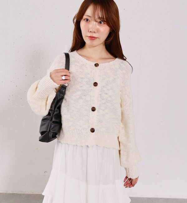 archives「スラブニットカーディガン」|カーディガン|