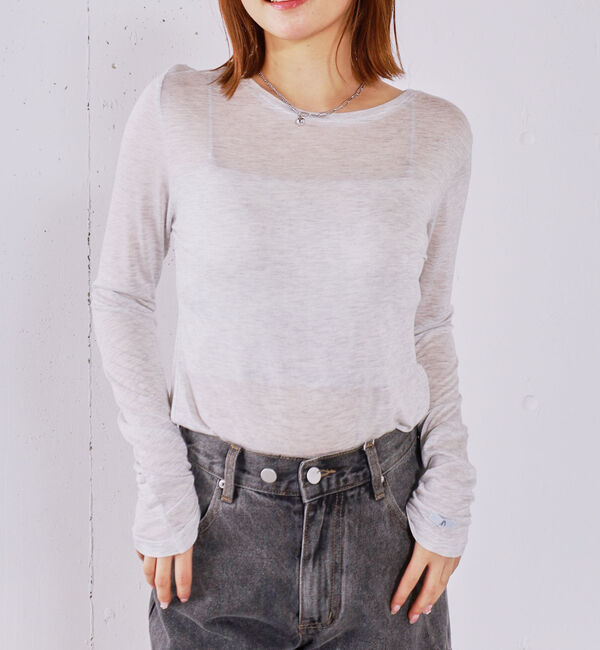 archives「シアー天竺クルーネックトップス」|Tシャツ・カットソー|