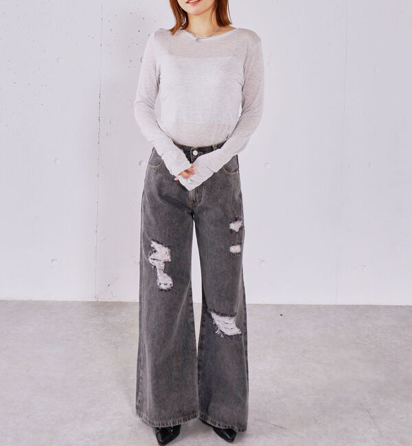 archives「シアー天竺クルーネックトップス」|Tシャツ・カットソー|