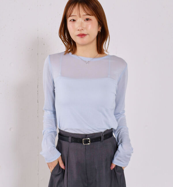 archives「シアー天竺クルーネックトップス」|Tシャツ・カットソー|