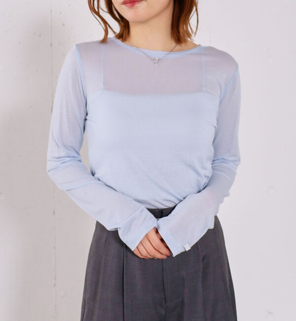 archives「シアー天竺クルーネックトップス」|Tシャツ・カットソー|