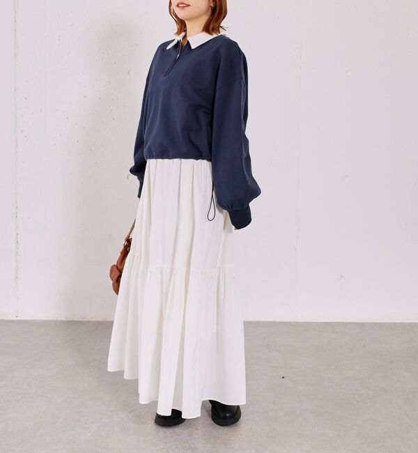 archives「ハーフＺＩＰスウェット&times;キャミワンピースＳＥＴ」|ワンピース|