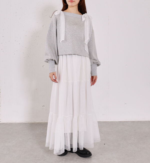 archives「ダンボールＰＯ&times;肩リボンキャミワンピースＳＥＴ」|ワンピース|GRAY