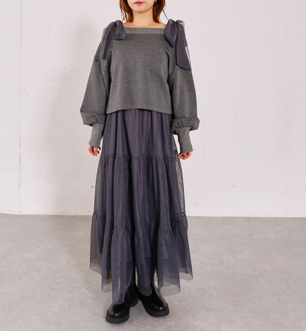 archives「ダンボールＰＯ&times;肩リボンキャミワンピースＳＥＴ」|ワンピース|