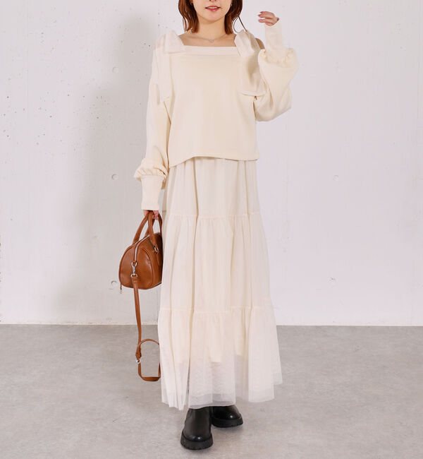 archives「ダンボールＰＯ&times;肩リボンキャミワンピースＳＥＴ」|ワンピース|IVORY