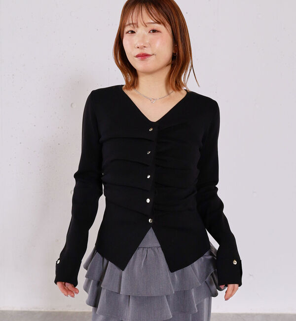 archives「スプリングタックボタンニットプルオーバー」|ニット・セーター|