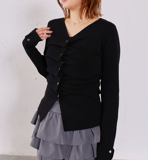 archives「スプリングタックボタンニットプルオーバー」|ニット・セーター|