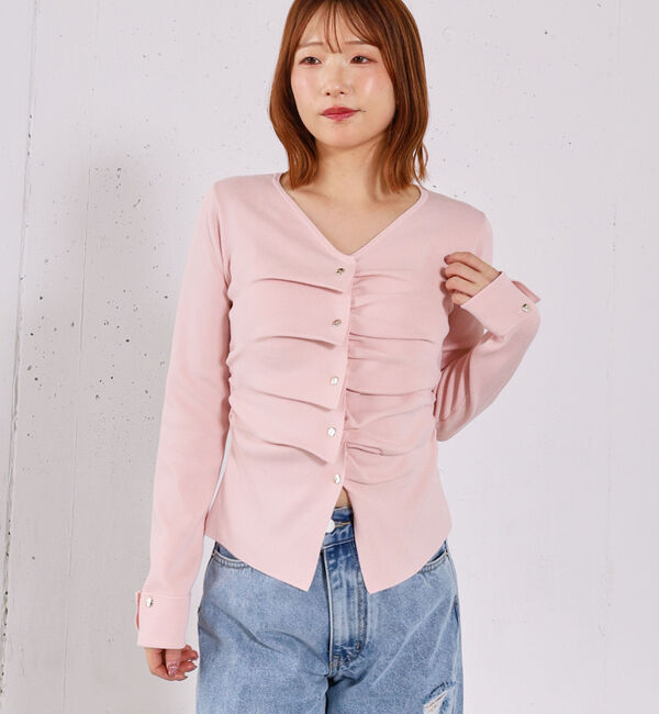 archives「スプリングタックボタンニットプルオーバー」|ニット・セーター|