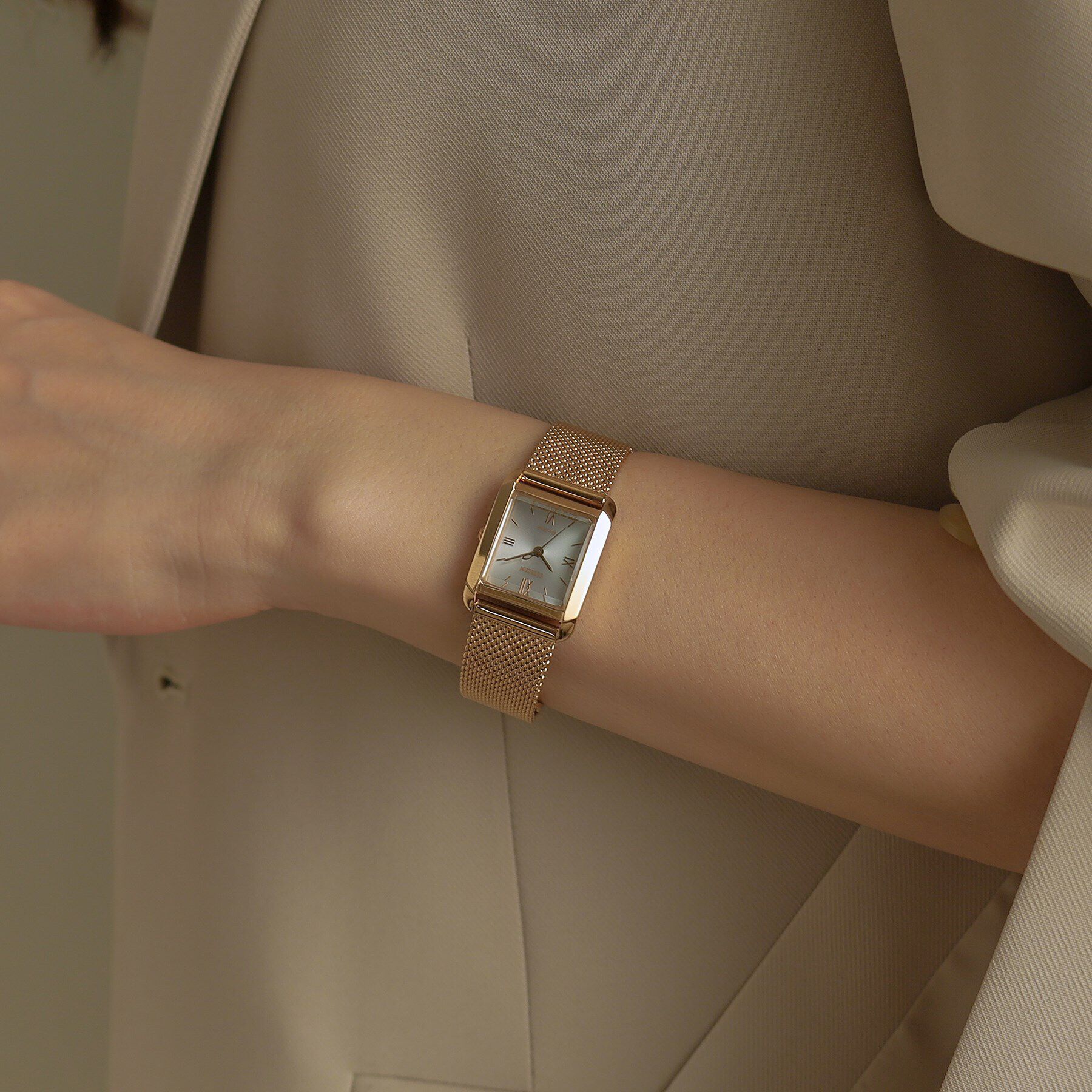 COCOSHNIK「RG シチズンL別注モデル スクエア チェンジャブルウォッチ（ホワイト）」|腕時計|