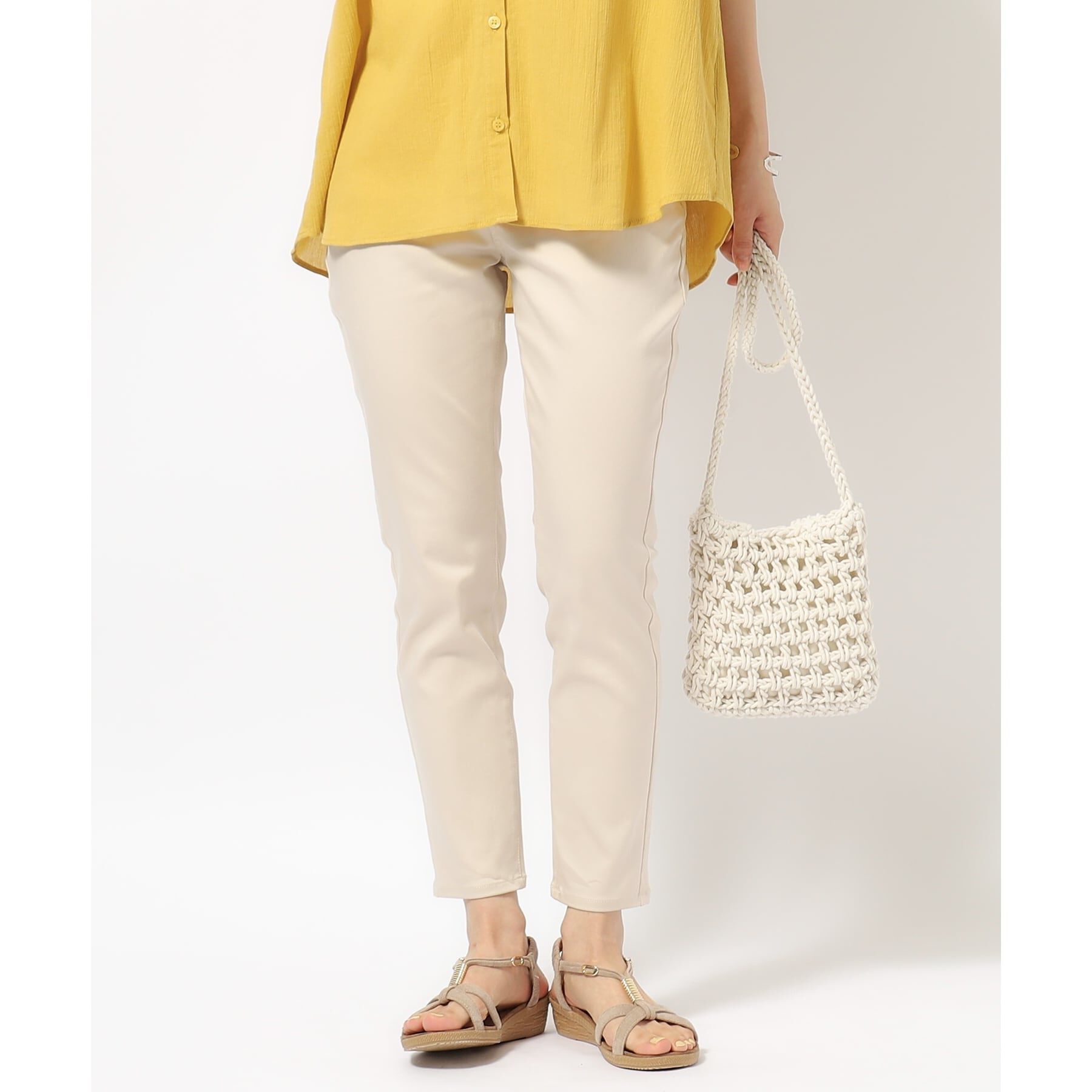 SHOO･LA･RUE「【SS-3L/無理せずスリム】 ぐんぐん伸びる ハイパースキニーパンツ」|その他|