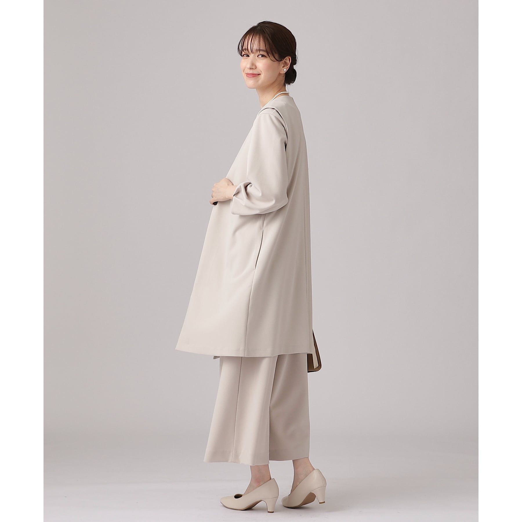 SHOO･LA･RUE「【通勤／デイリー／セットアップ可】マルチに使える カットジョーゼット ジレ」|ベスト・ジレ|