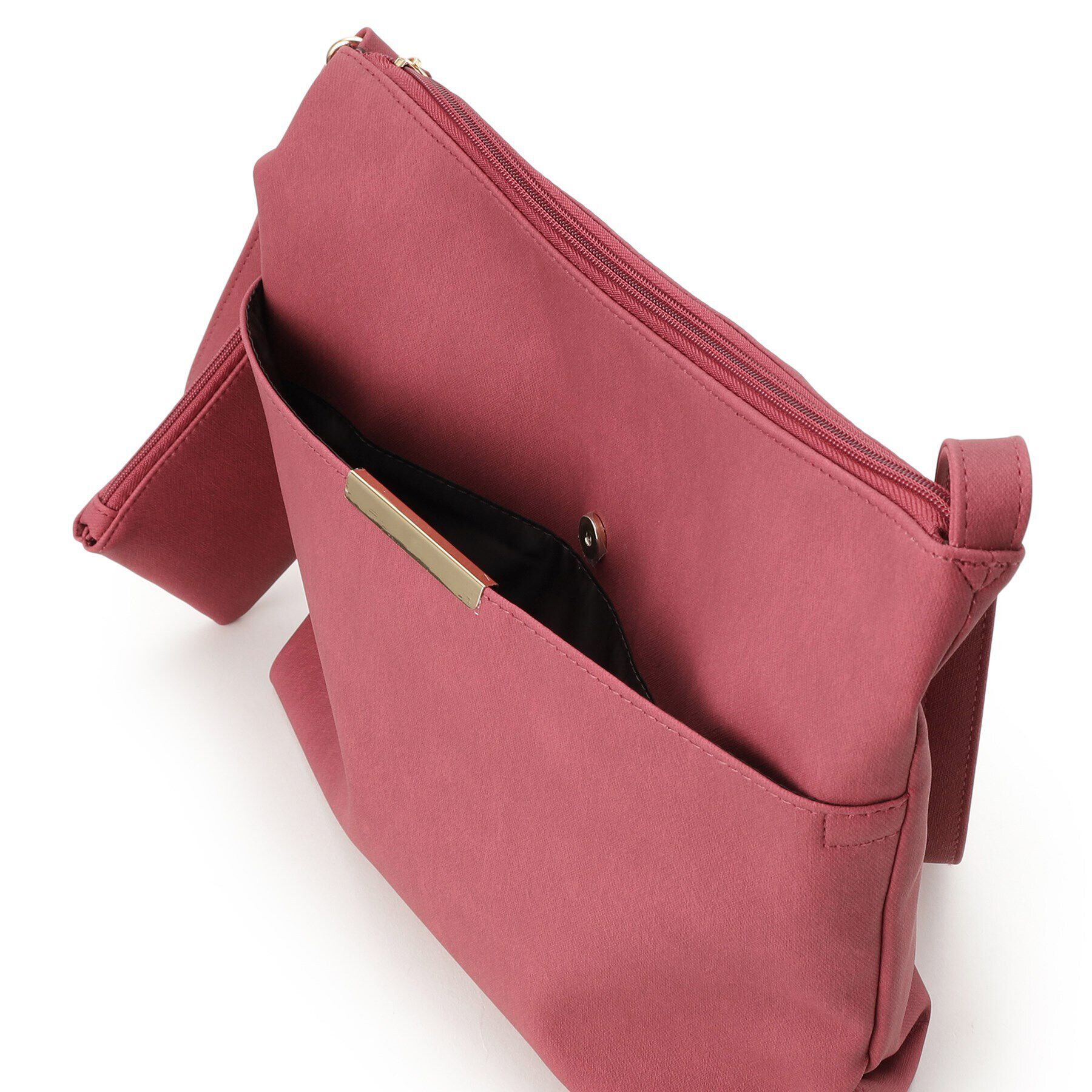 SHOO･LA･RUE「【A4サイズ対応/ポーチ付き】ダブルフェイス ショルダーバッグ」|ショルダー・メッセンジャー|