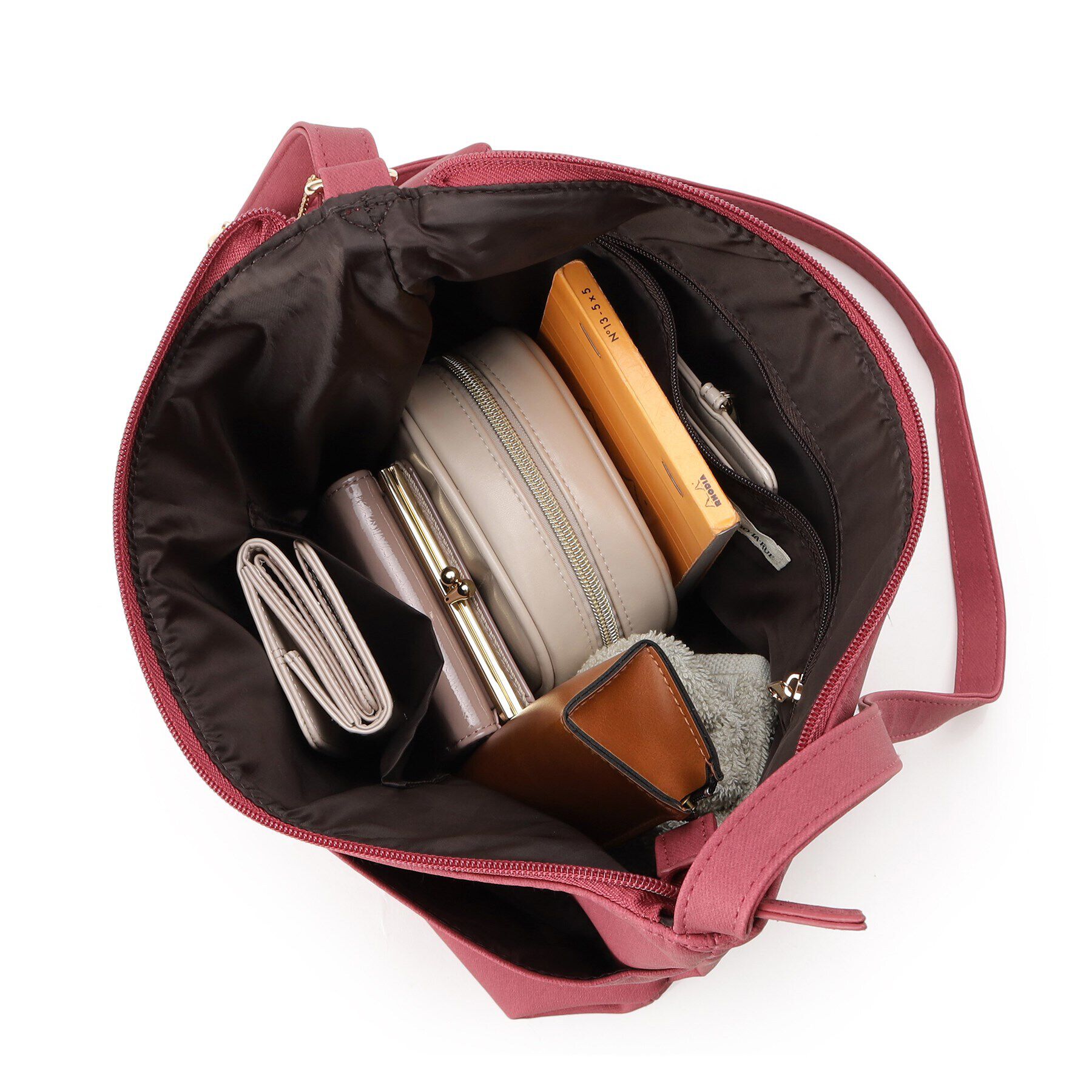 SHOO･LA･RUE「【A4サイズ対応/ポーチ付き】ダブルフェイス ショルダーバッグ」|ショルダー・メッセンジャー|