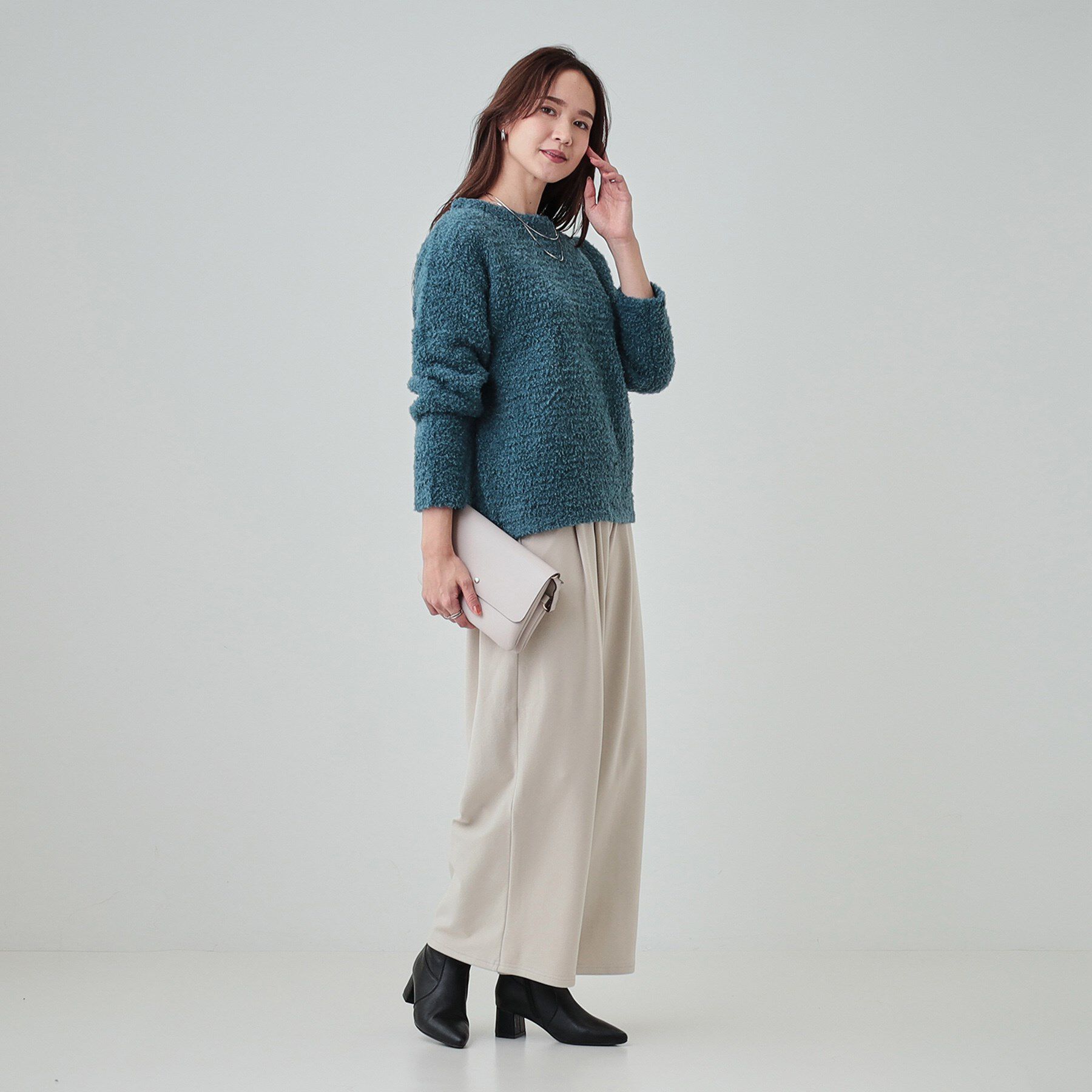 SHOO･LA･RUE「【S-LL】ほんのり甘い ふわふわニットトップス」|ニット・セーター|