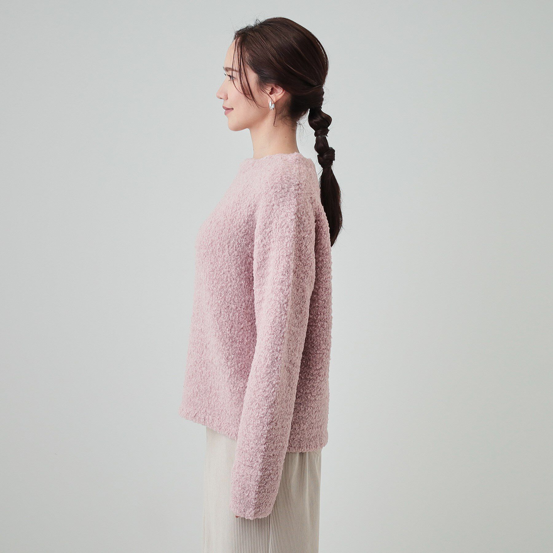 SHOO･LA･RUE「【S-LL】ほんのり甘い ふわふわニットトップス」|ニット・セーター|