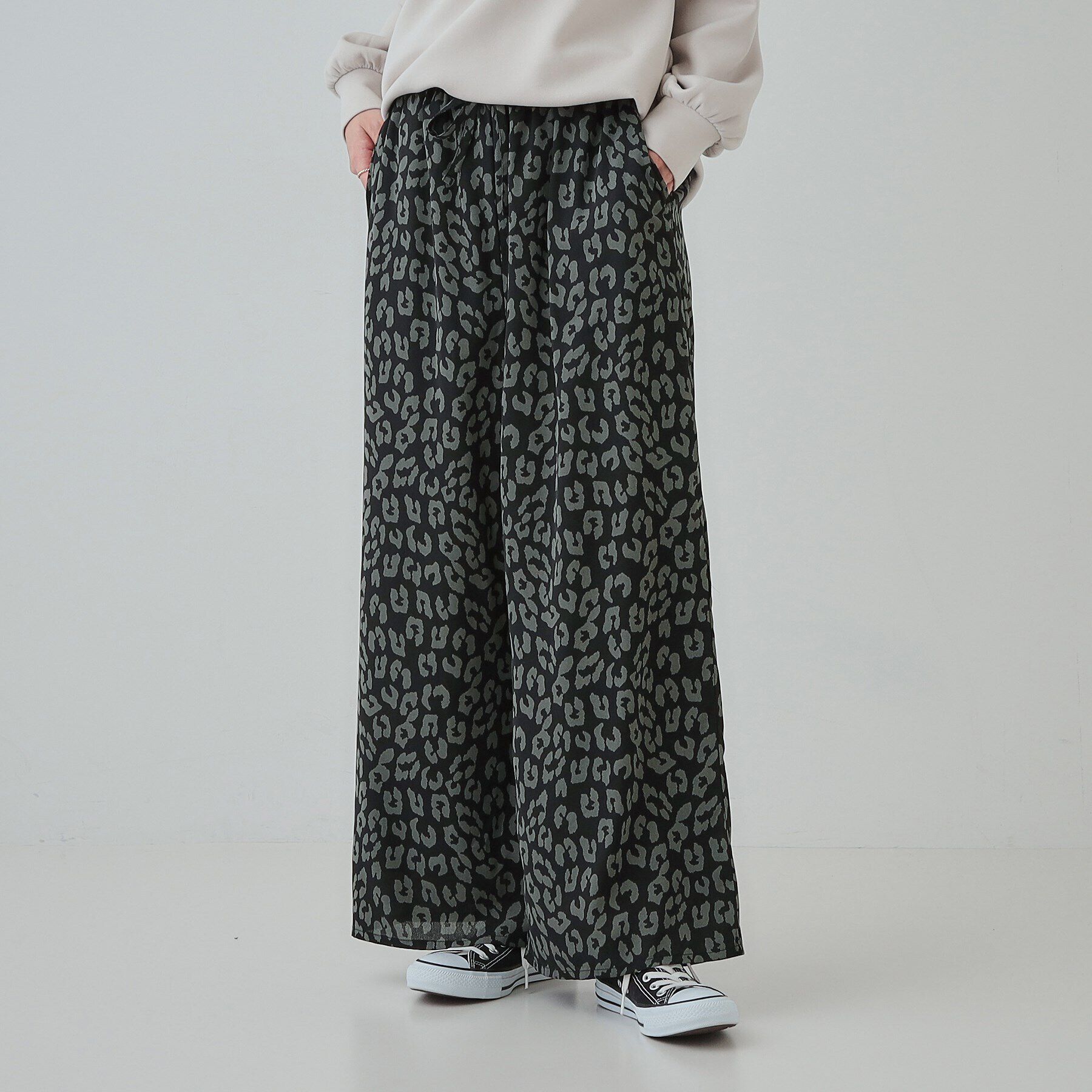 SHOO･LA･RUE「【あったか】裏フリース 柄アソートイージーパンツ」|その他|