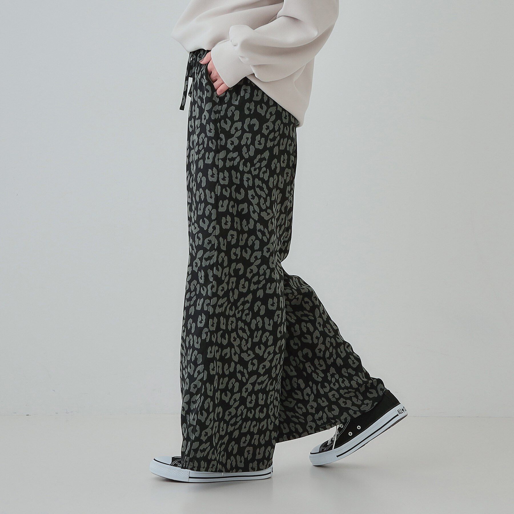 SHOO･LA･RUE「【あったか】裏フリース 柄アソートイージーパンツ」|その他|