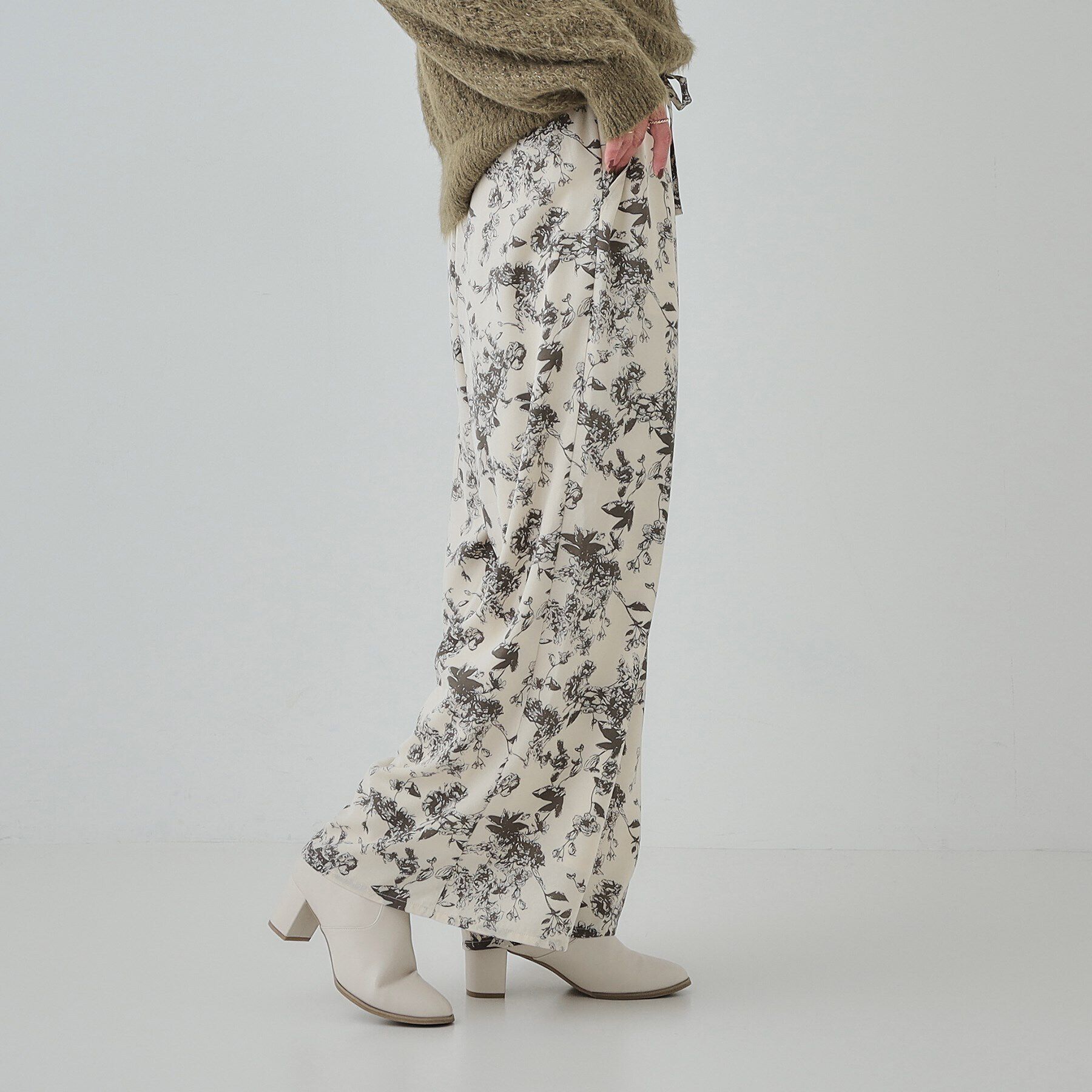 SHOO･LA･RUE「【あったか】裏フリース 柄アソートイージーパンツ」|その他|