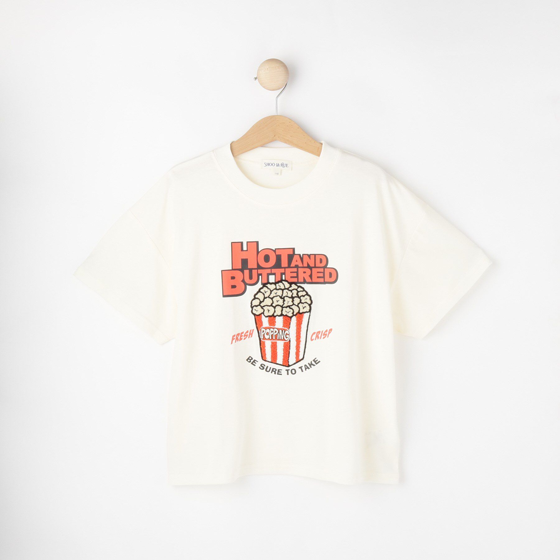 SHOO･LA･RUE「【100-150cm/ひんやり】さがらモチーフTシャツ」|Tシャツ・カットソー|オフホワイト(003