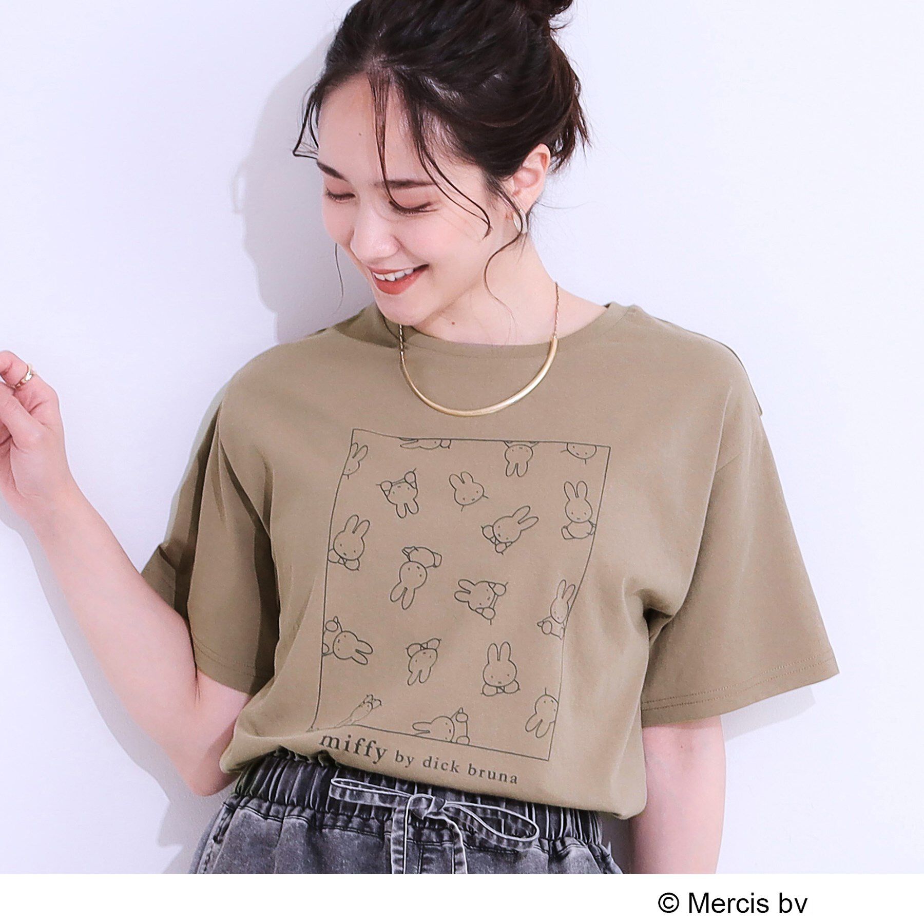 SHOO･LA･RUE「【miffy】グラフィックTシャツ」|Tシャツ・カットソー|モカブラウン(642